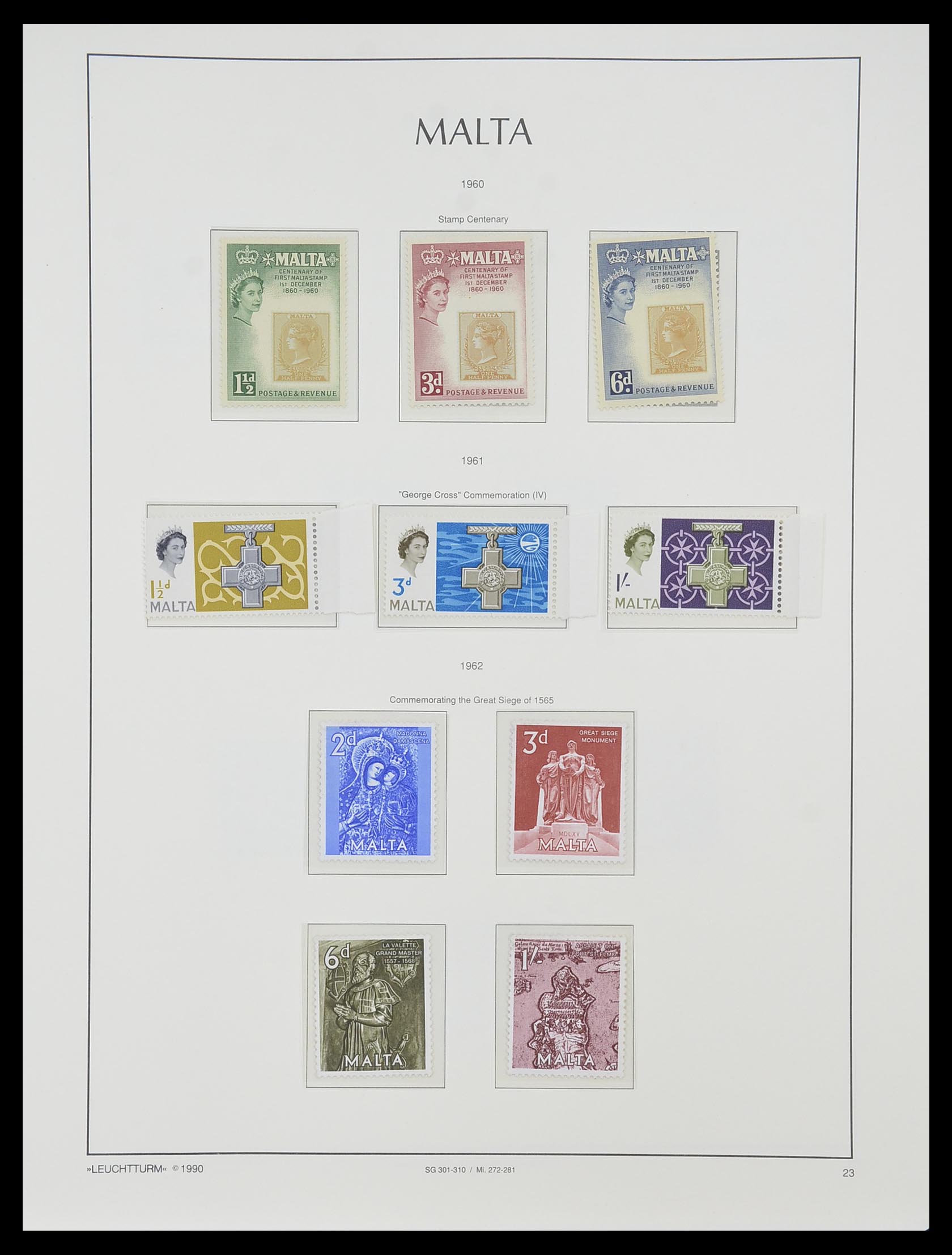 33968 028 - Postzegelverzameling 33968 Malta 1861-2001.