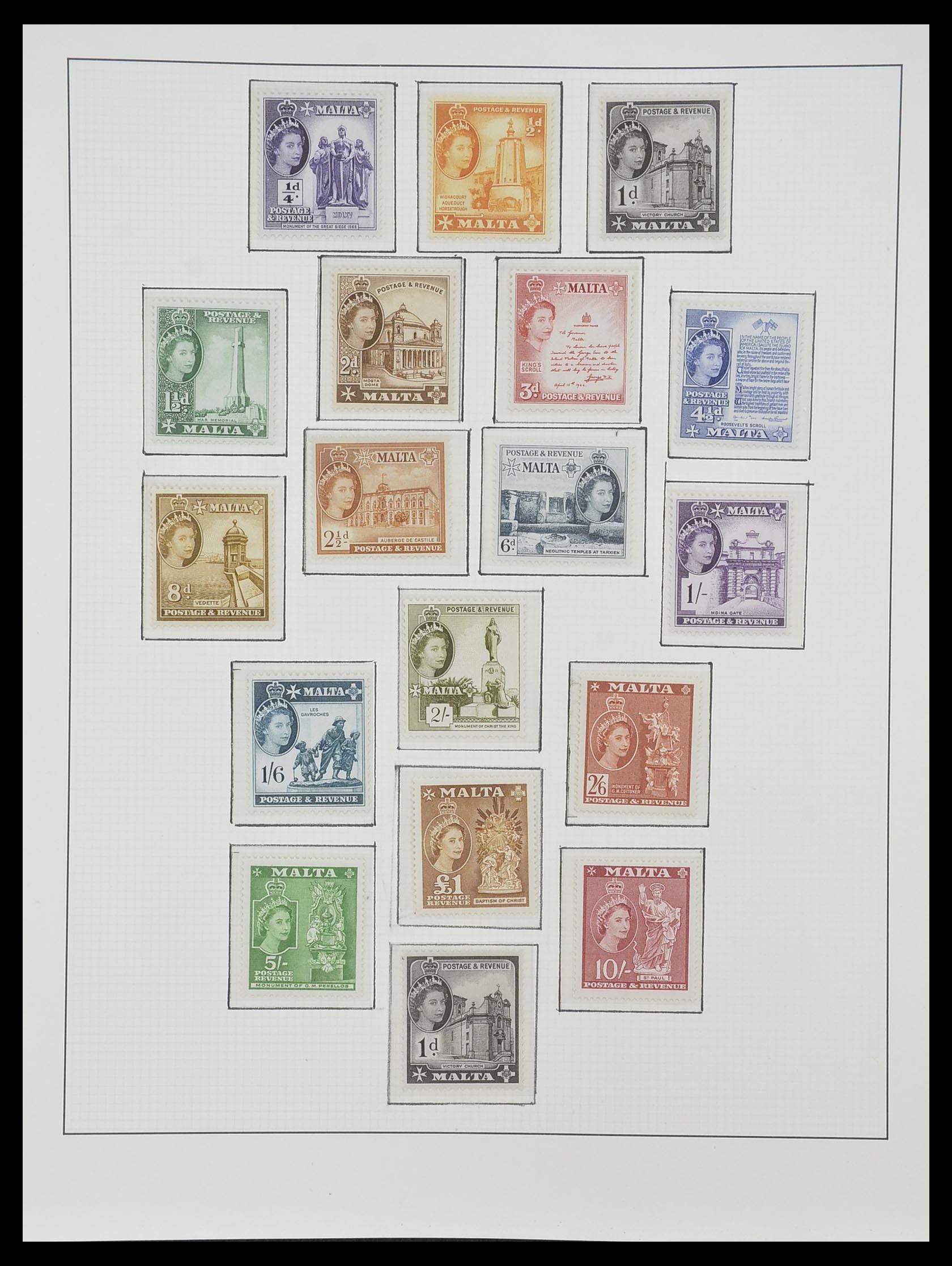 33968 034 - Postzegelverzameling 33968 Malta 1861-2001.