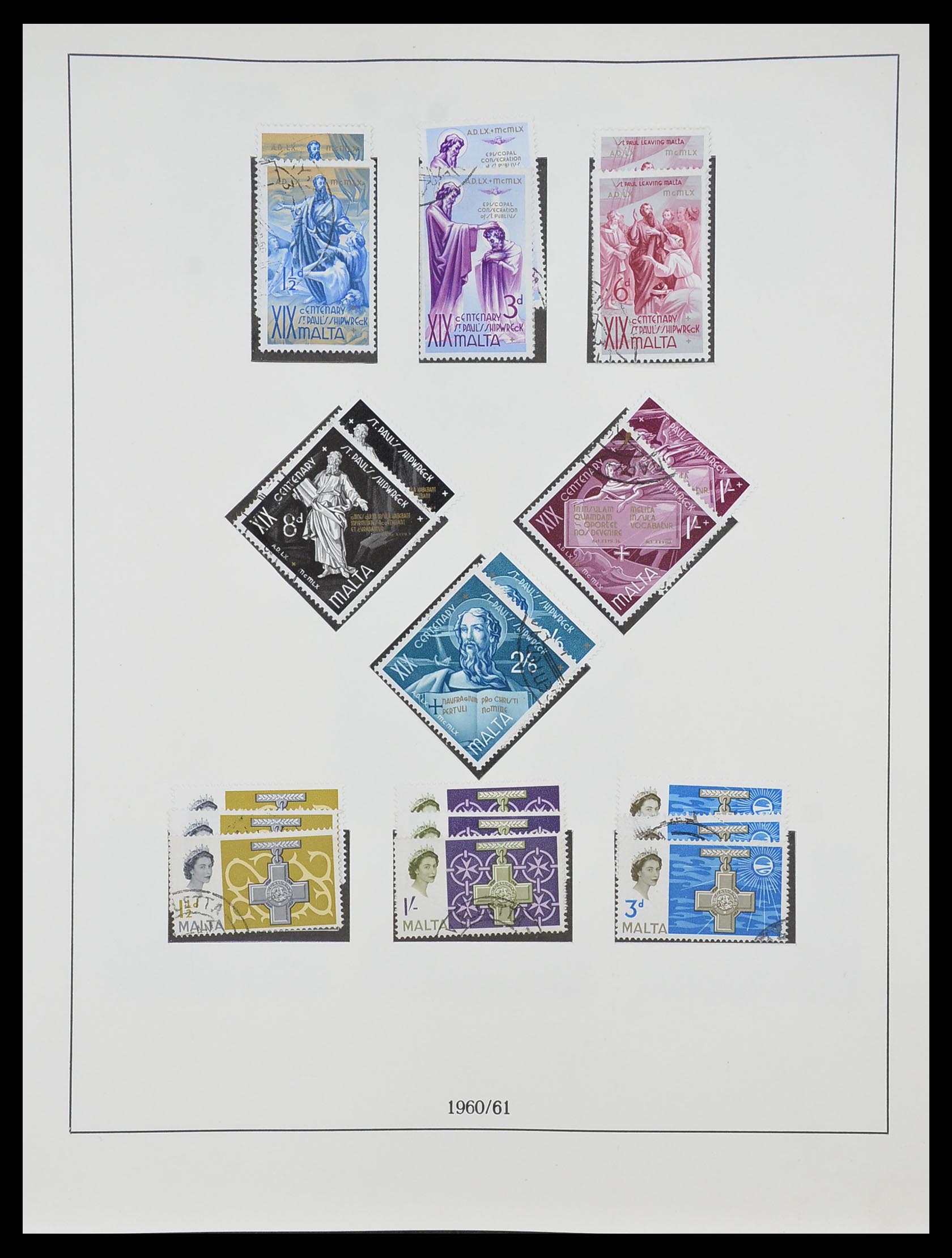 33968 037 - Stamp collection 33968 Malta 1861-2001.