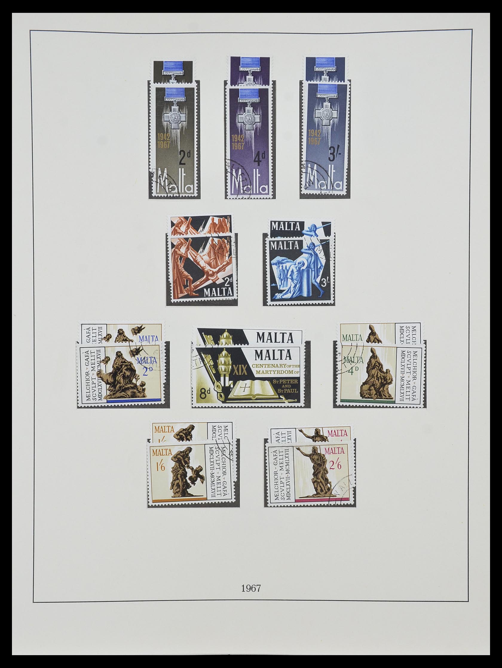 33968 043 - Postzegelverzameling 33968 Malta 1861-2001.