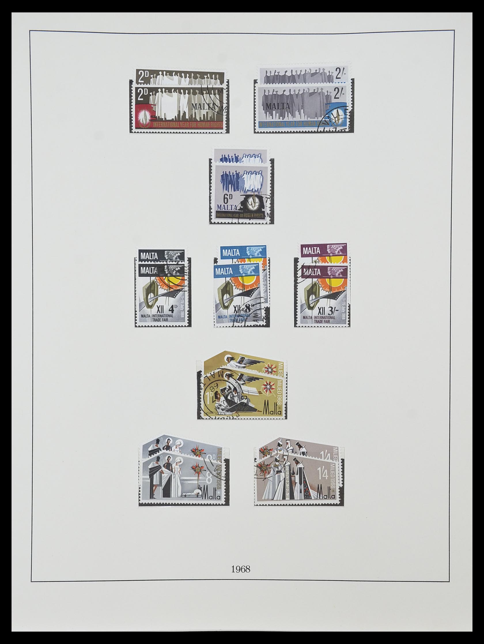 33968 045 - Postzegelverzameling 33968 Malta 1861-2001.