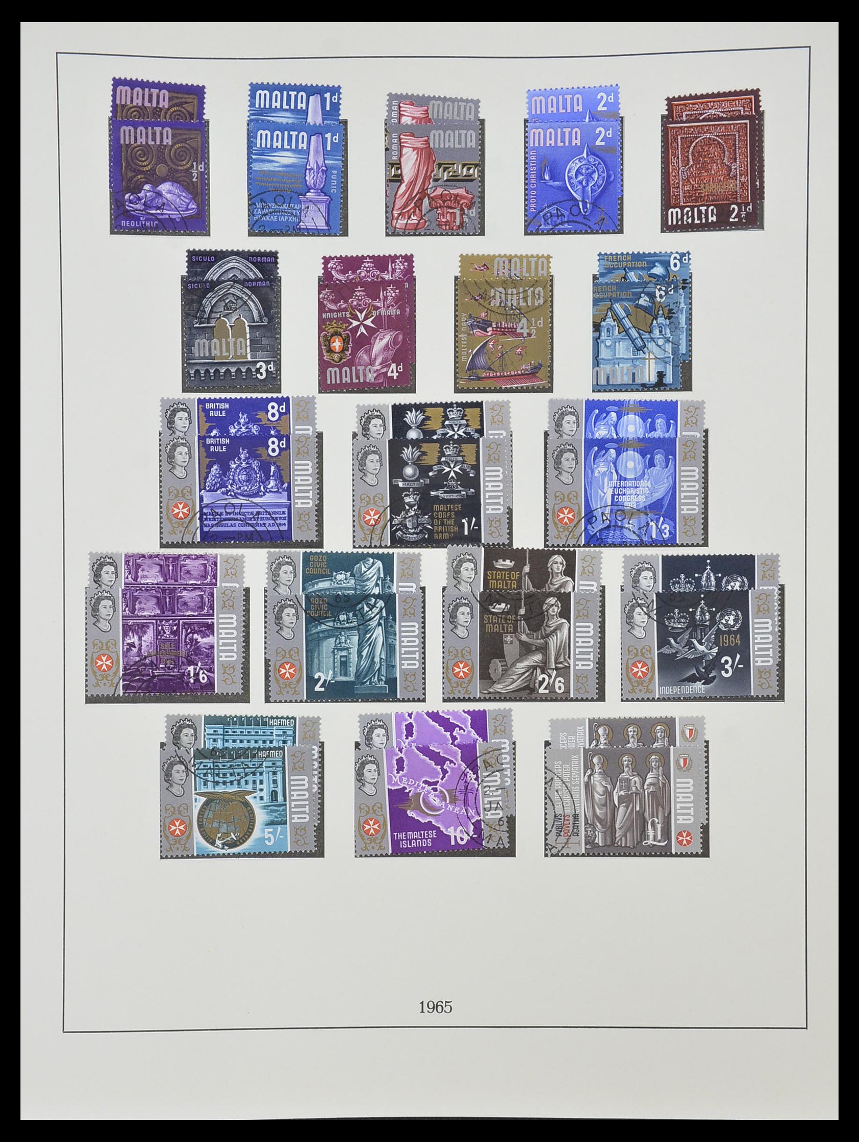 33968 047 - Postzegelverzameling 33968 Malta 1861-2001.