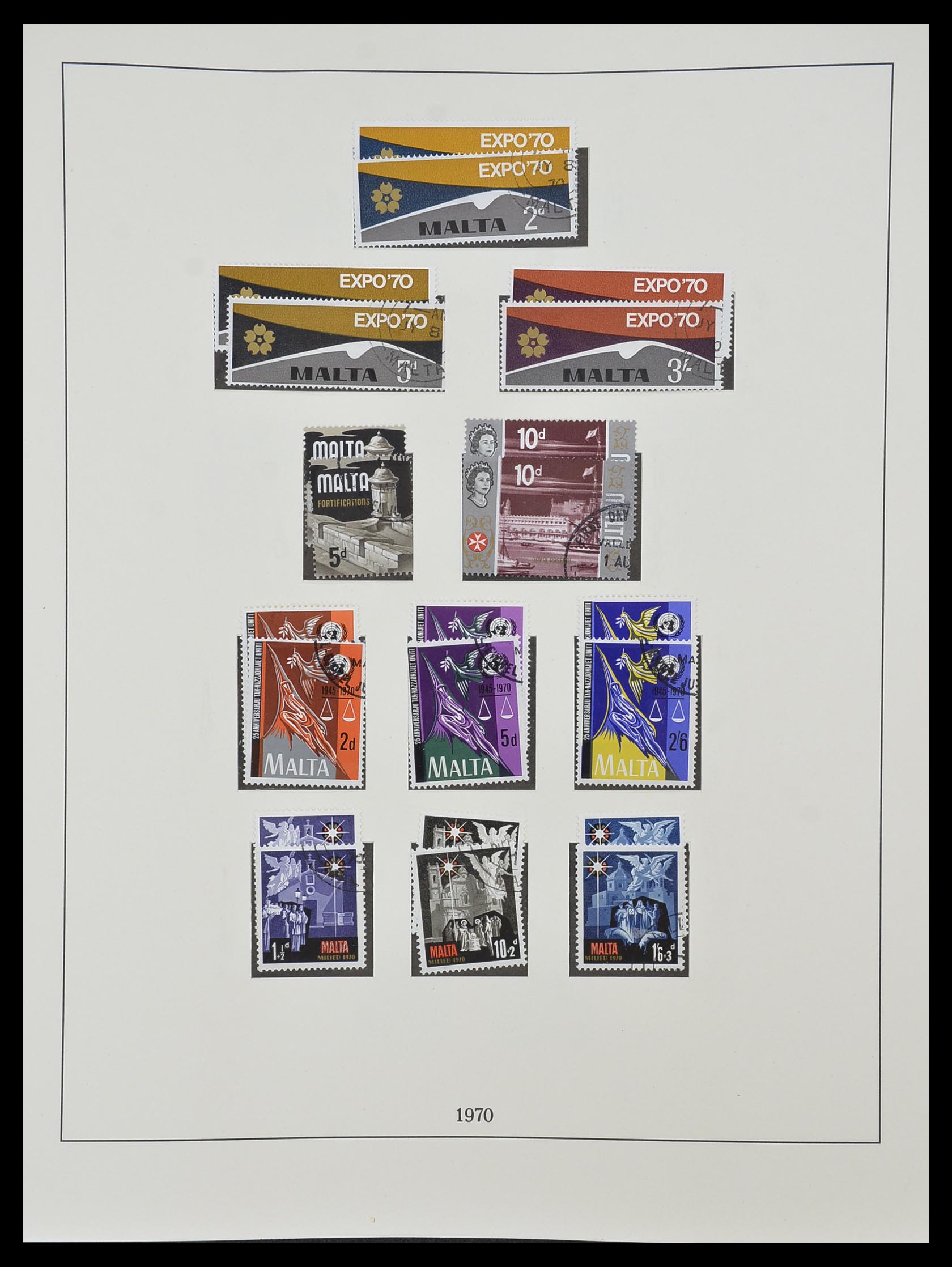 33968 052 - Postzegelverzameling 33968 Malta 1861-2001.