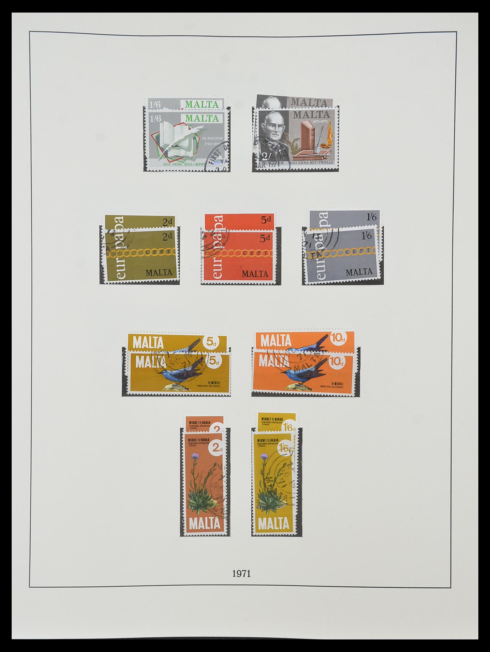 33968 053 - Postzegelverzameling 33968 Malta 1861-2001.