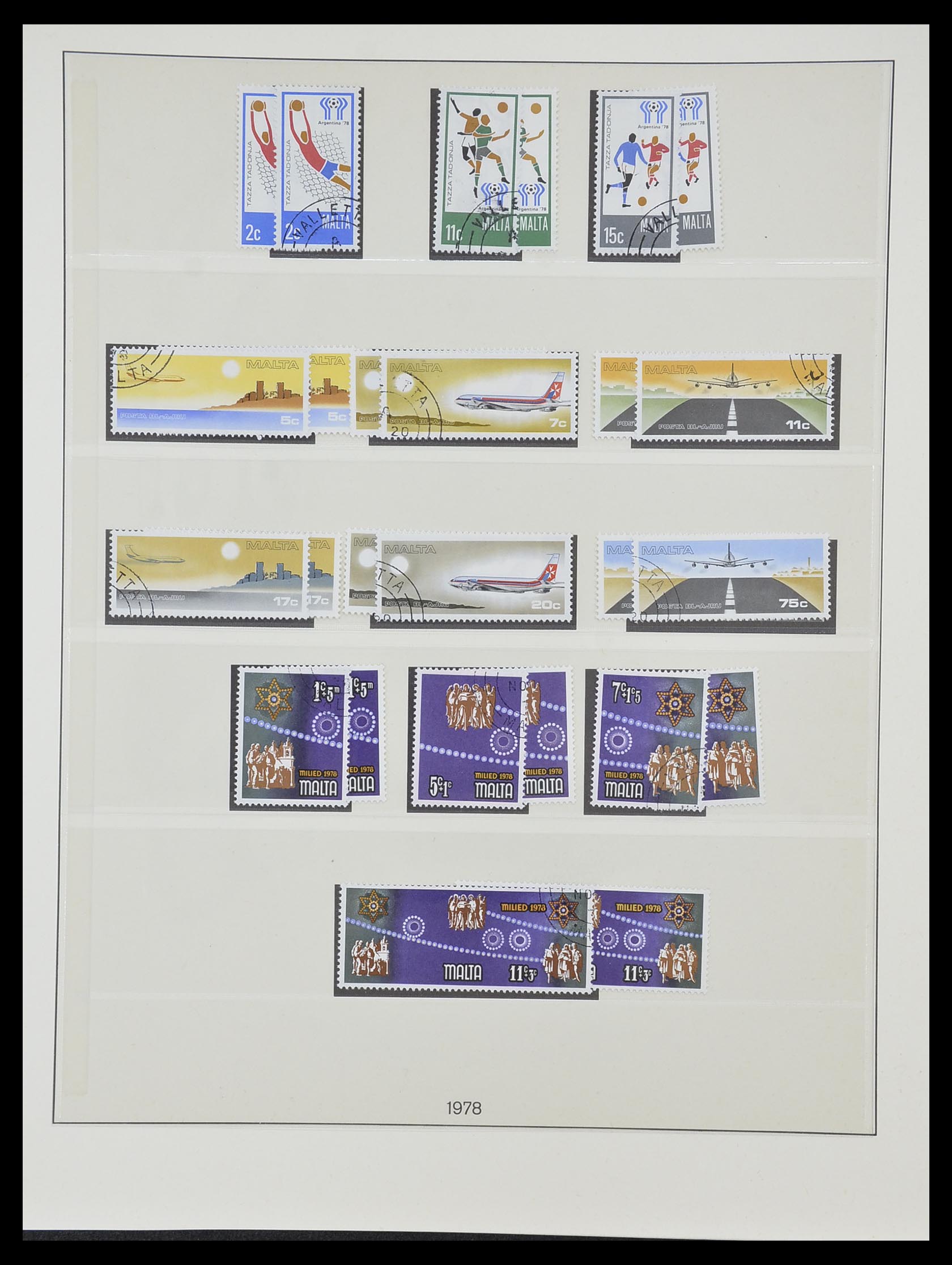 33968 074 - Postzegelverzameling 33968 Malta 1861-2001.