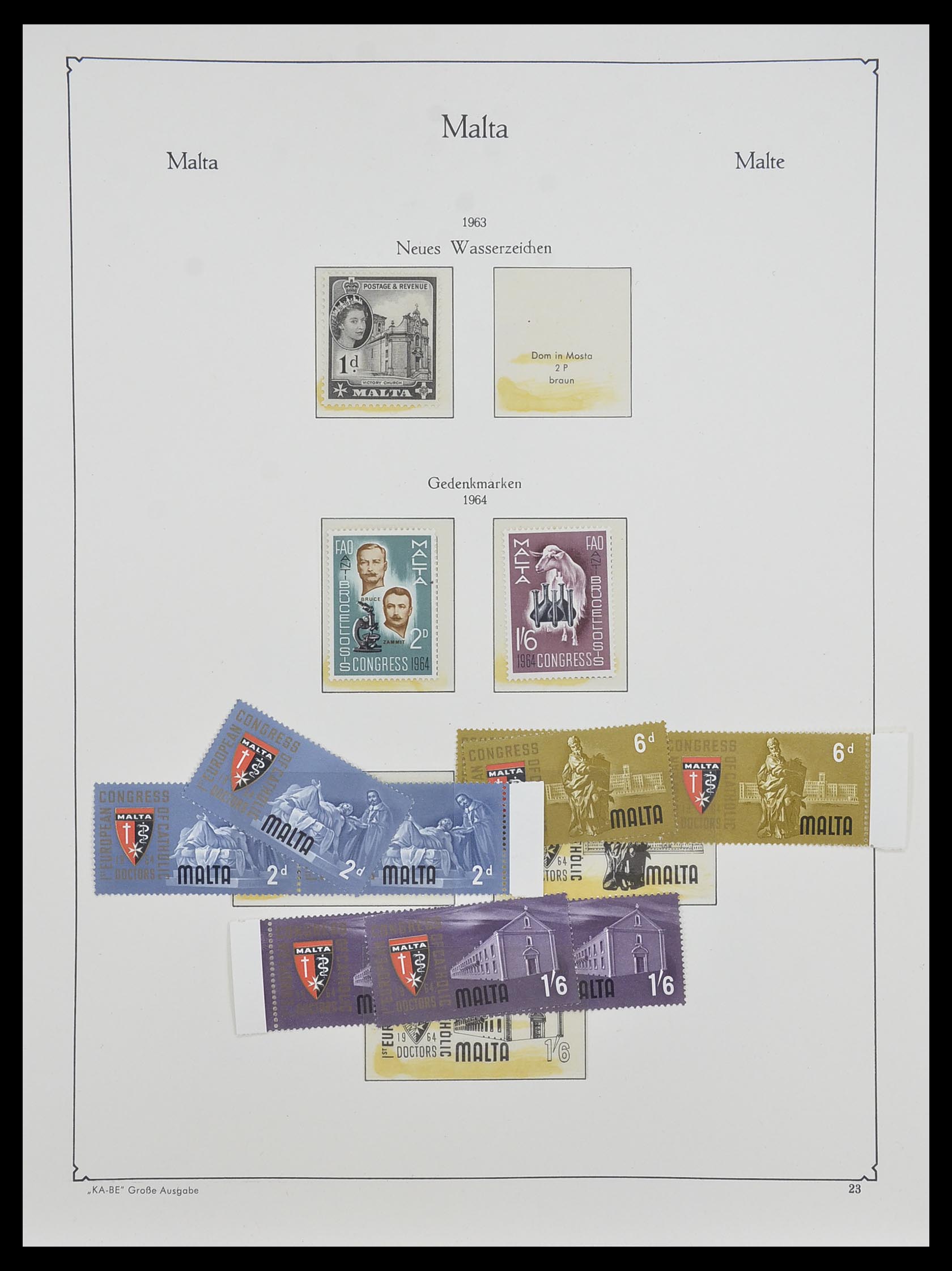 33968 090 - Postzegelverzameling 33968 Malta 1861-2001.