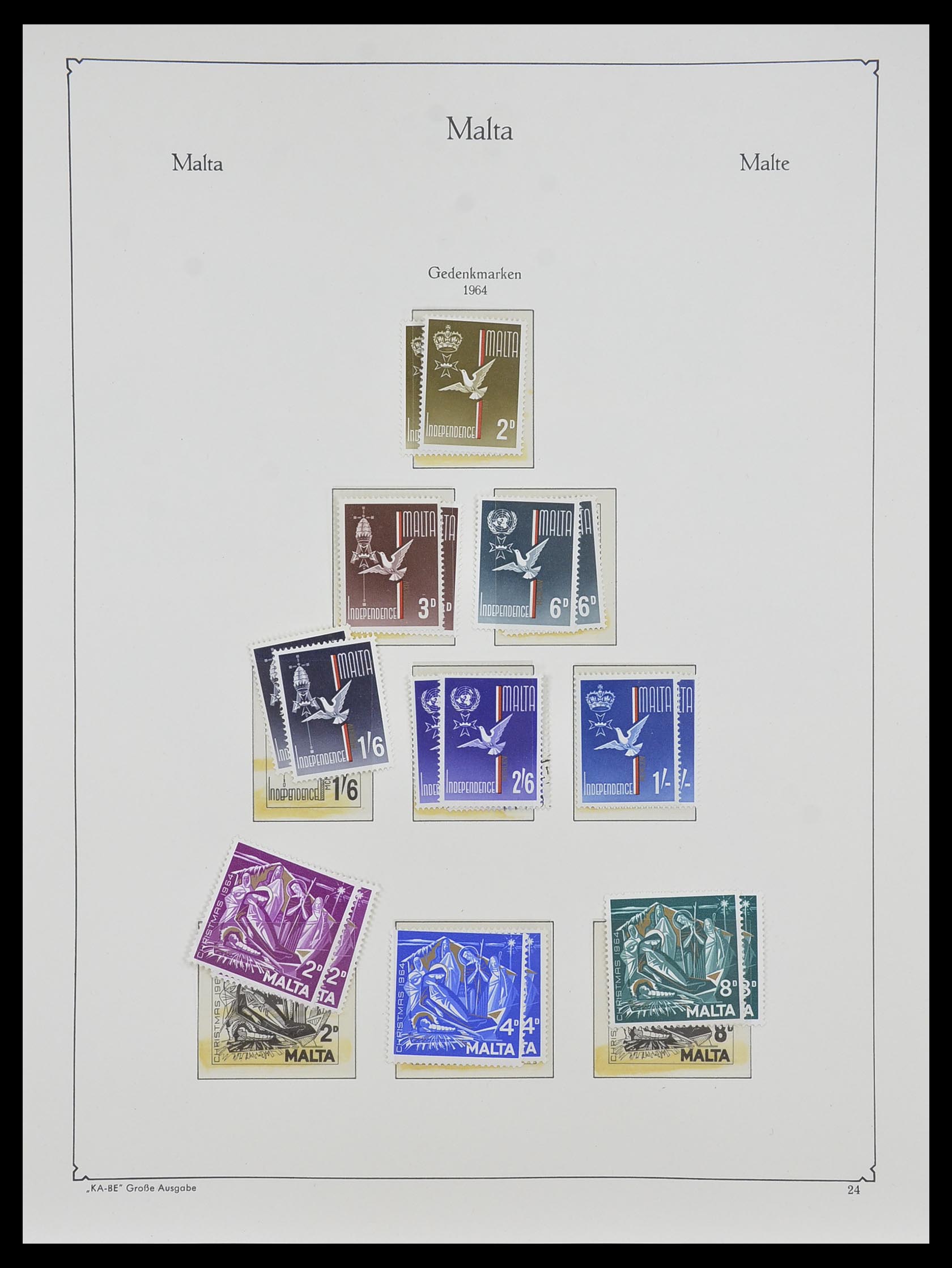 33968 091 - Stamp collection 33968 Malta 1861-2001.
