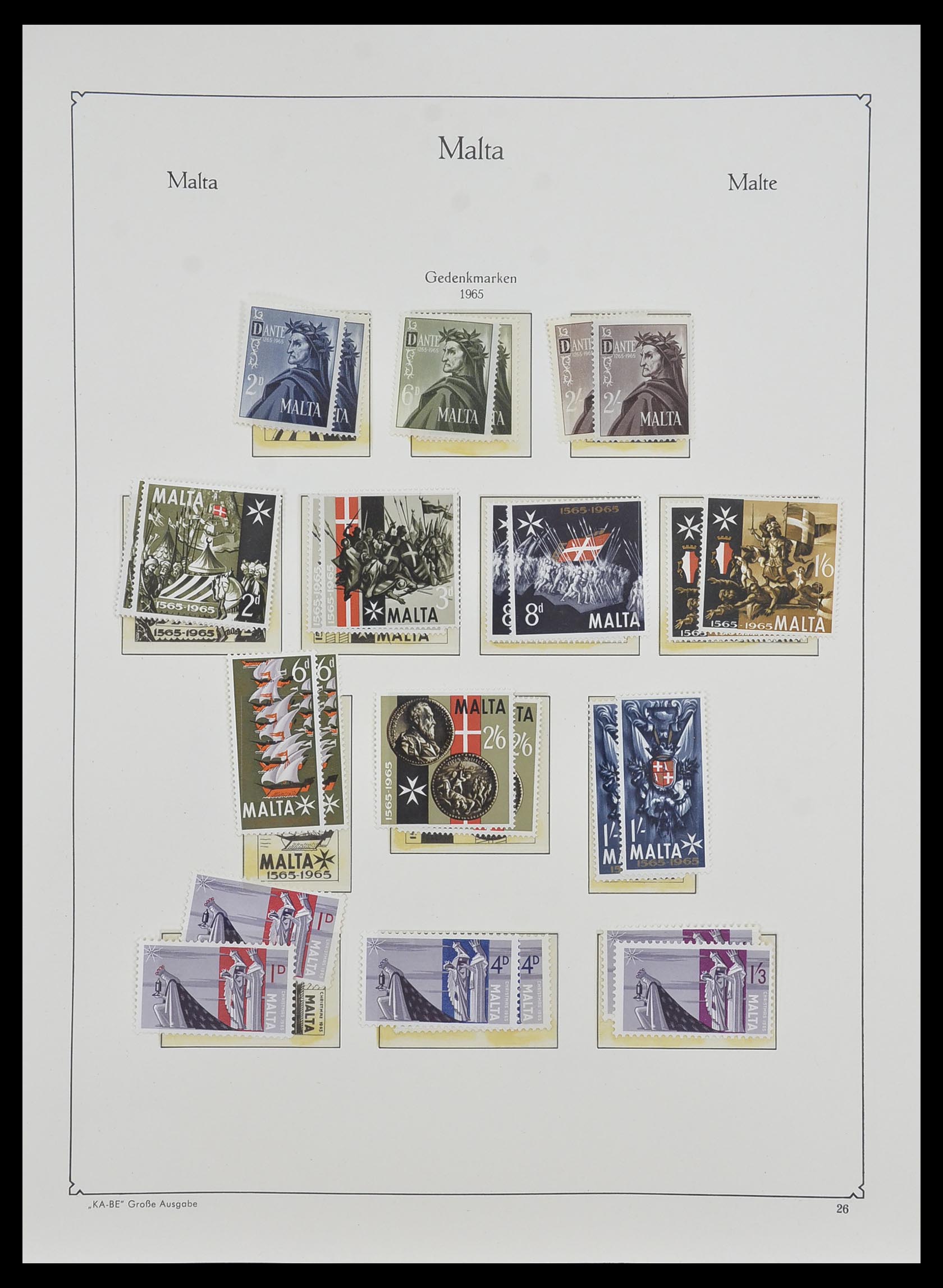 33968 093 - Stamp collection 33968 Malta 1861-2001.