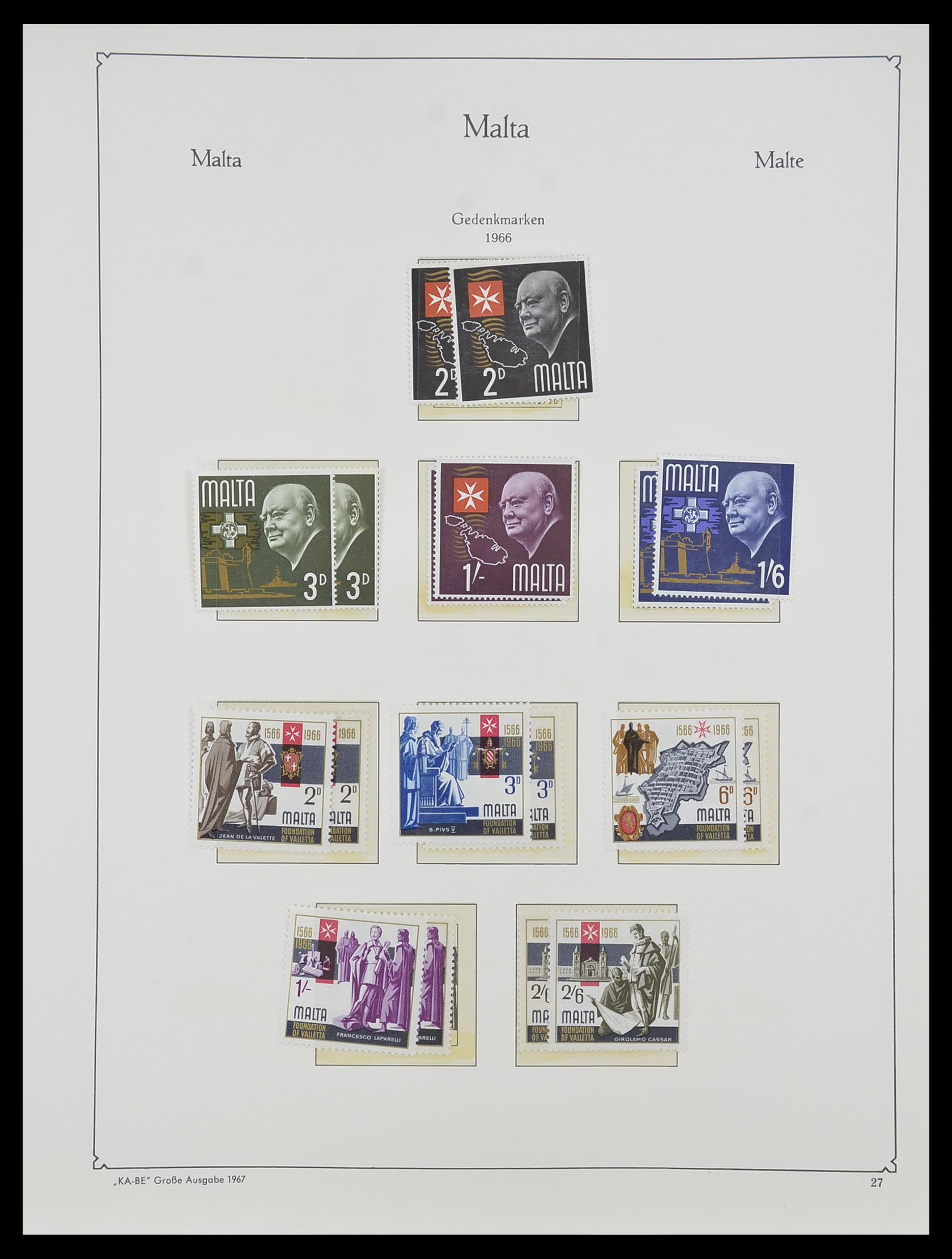 33968 094 - Postzegelverzameling 33968 Malta 1861-2001.