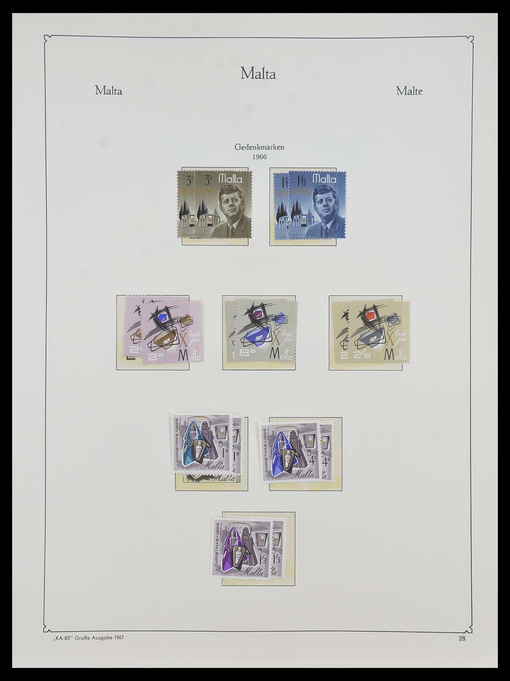 33968 095 - Postzegelverzameling 33968 Malta 1861-2001.