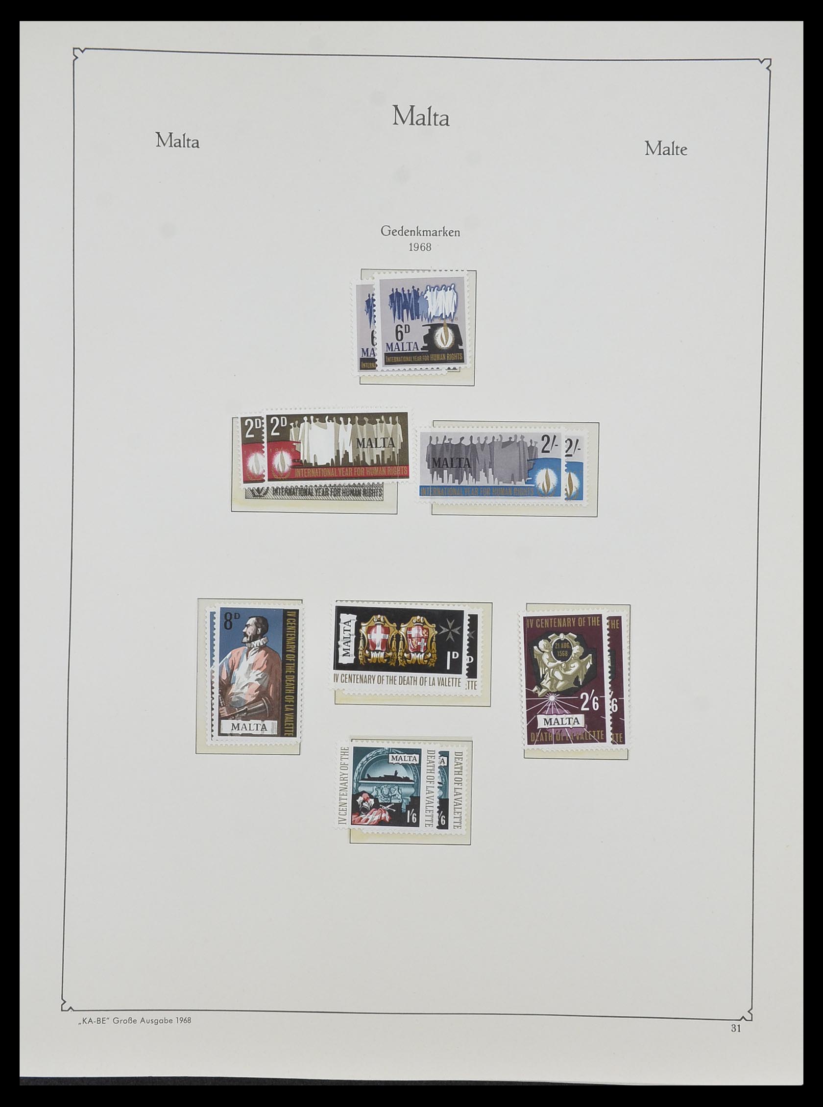 33968 098 - Postzegelverzameling 33968 Malta 1861-2001.