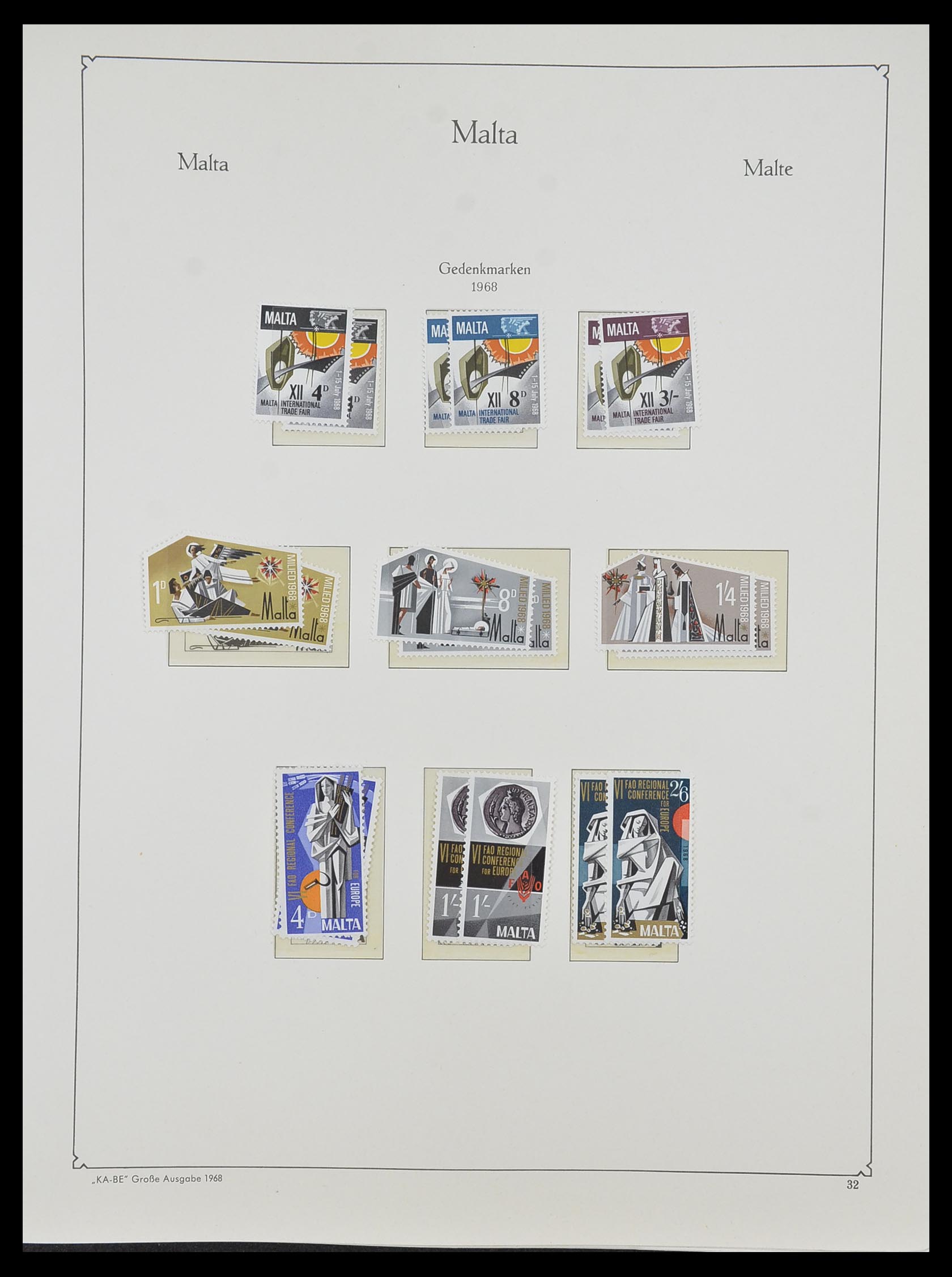 33968 099 - Postzegelverzameling 33968 Malta 1861-2001.