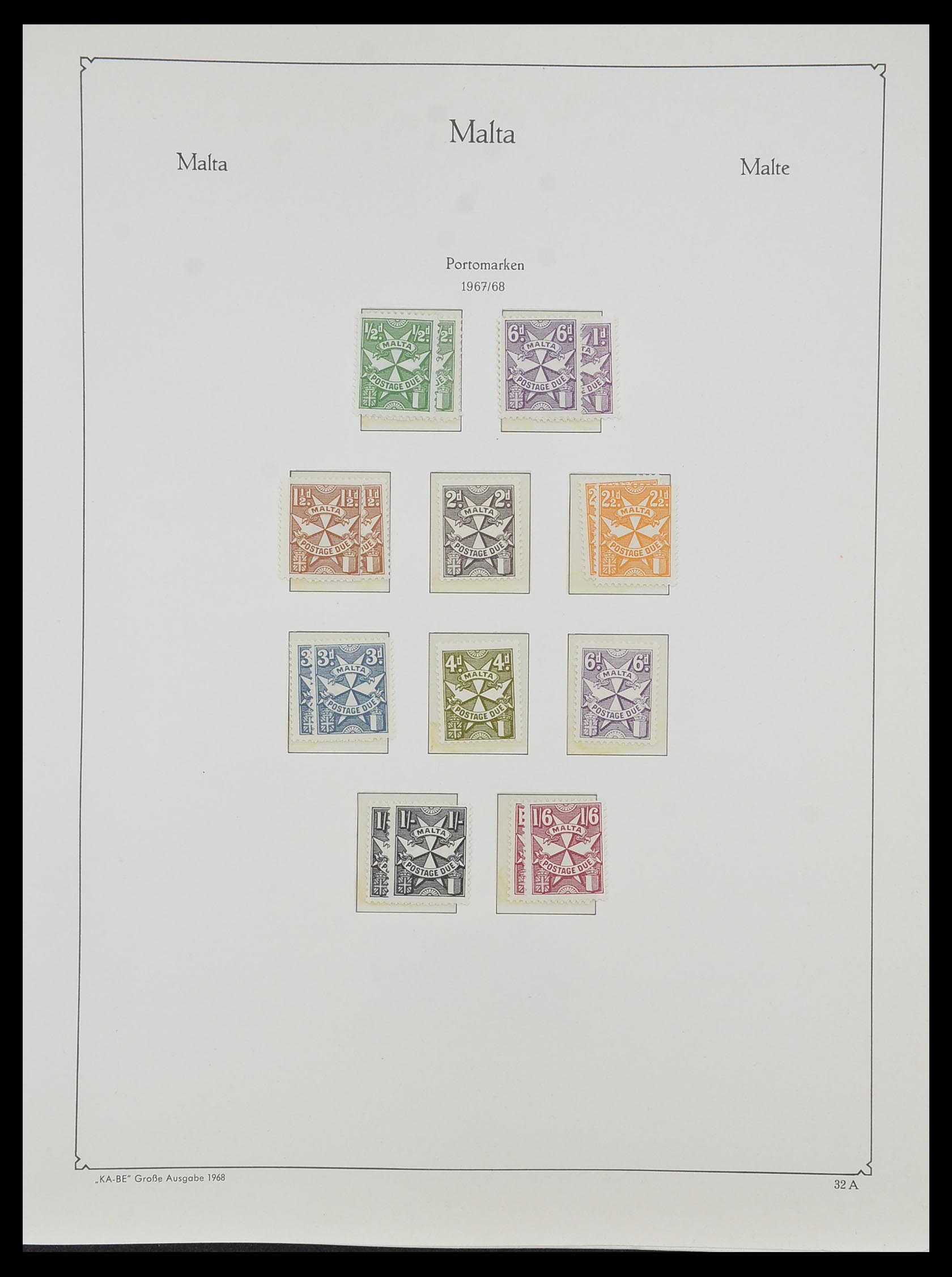 33968 100 - Postzegelverzameling 33968 Malta 1861-2001.