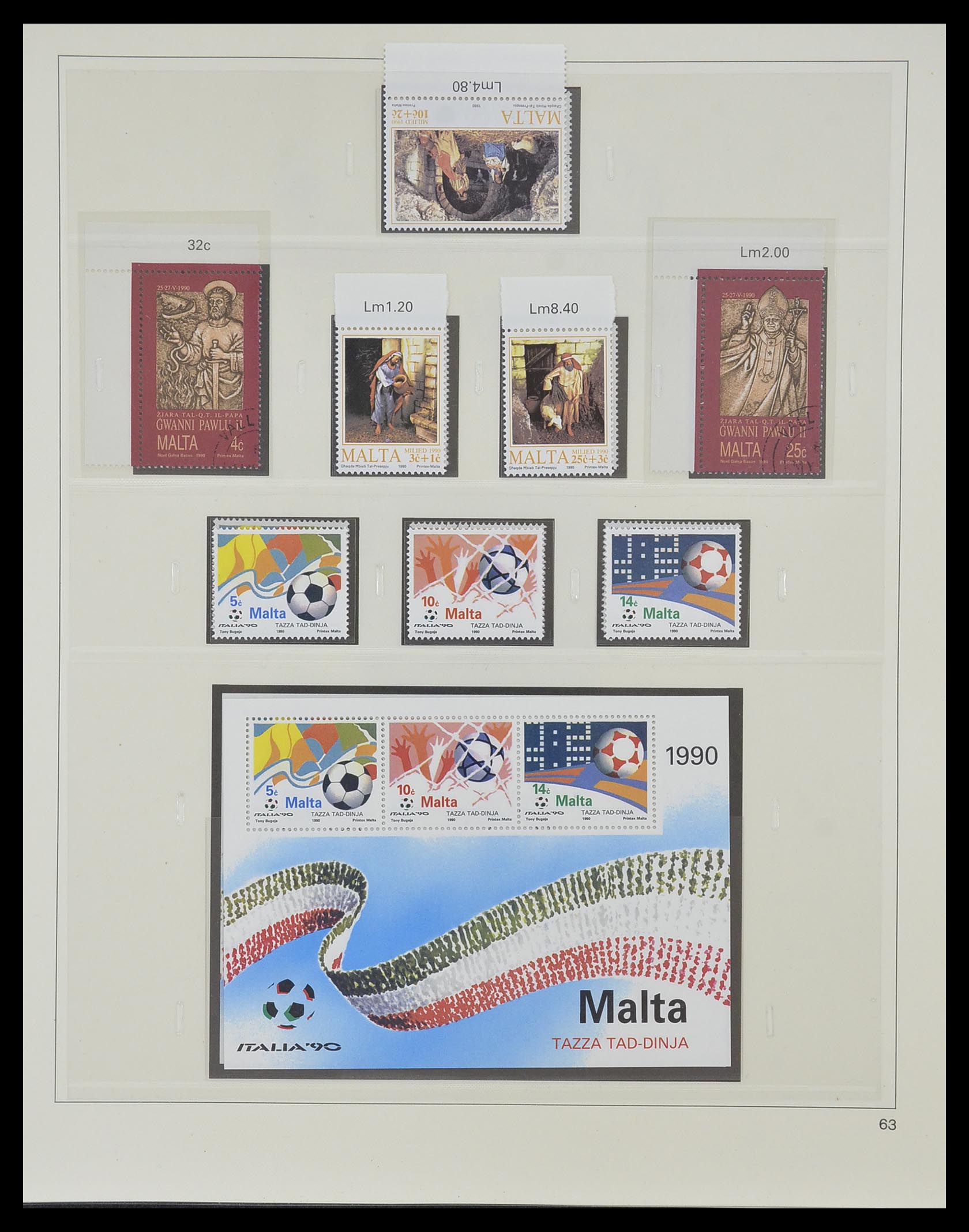 33968 141 - Postzegelverzameling 33968 Malta 1861-2001.
