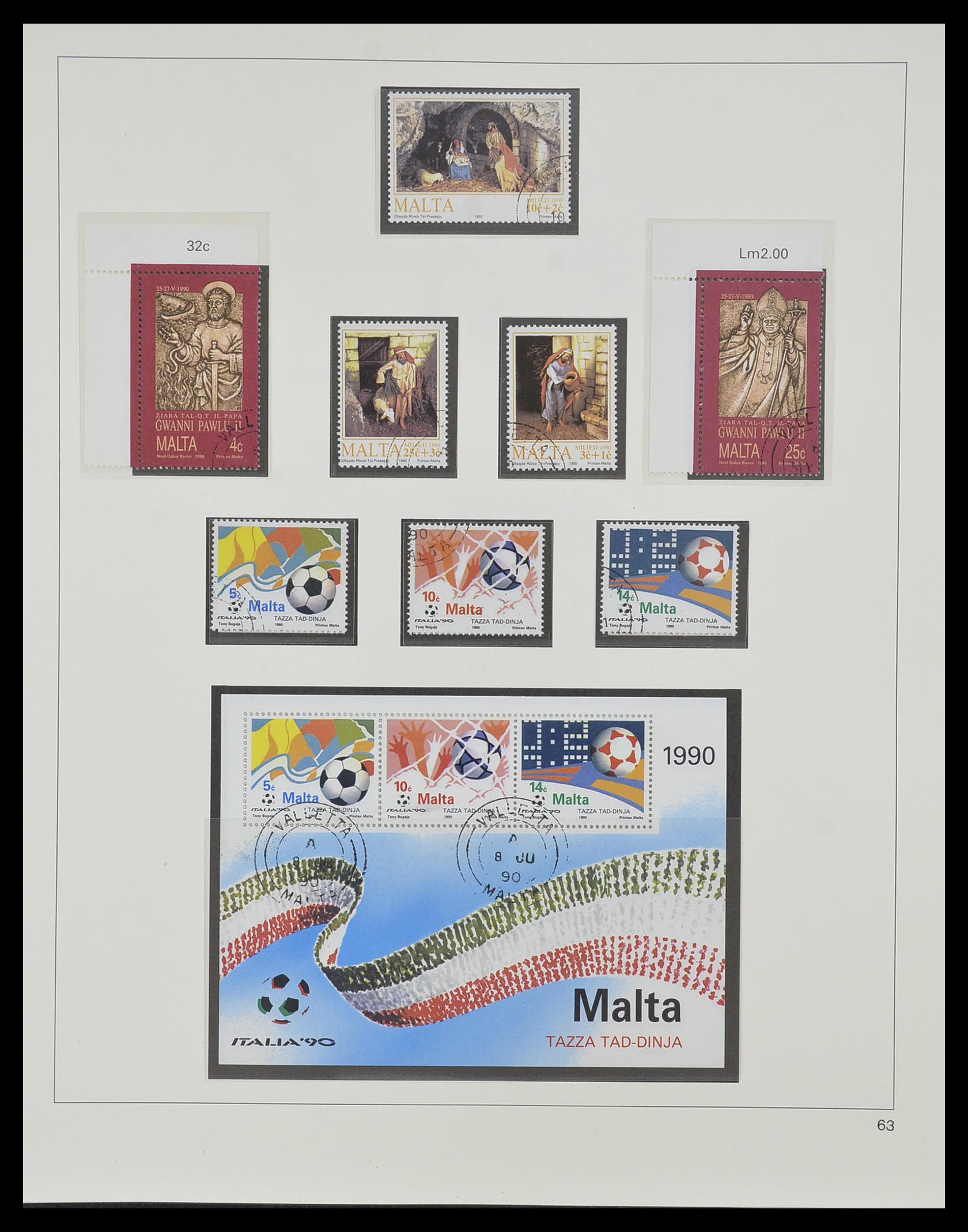 33968 142 - Postzegelverzameling 33968 Malta 1861-2001.