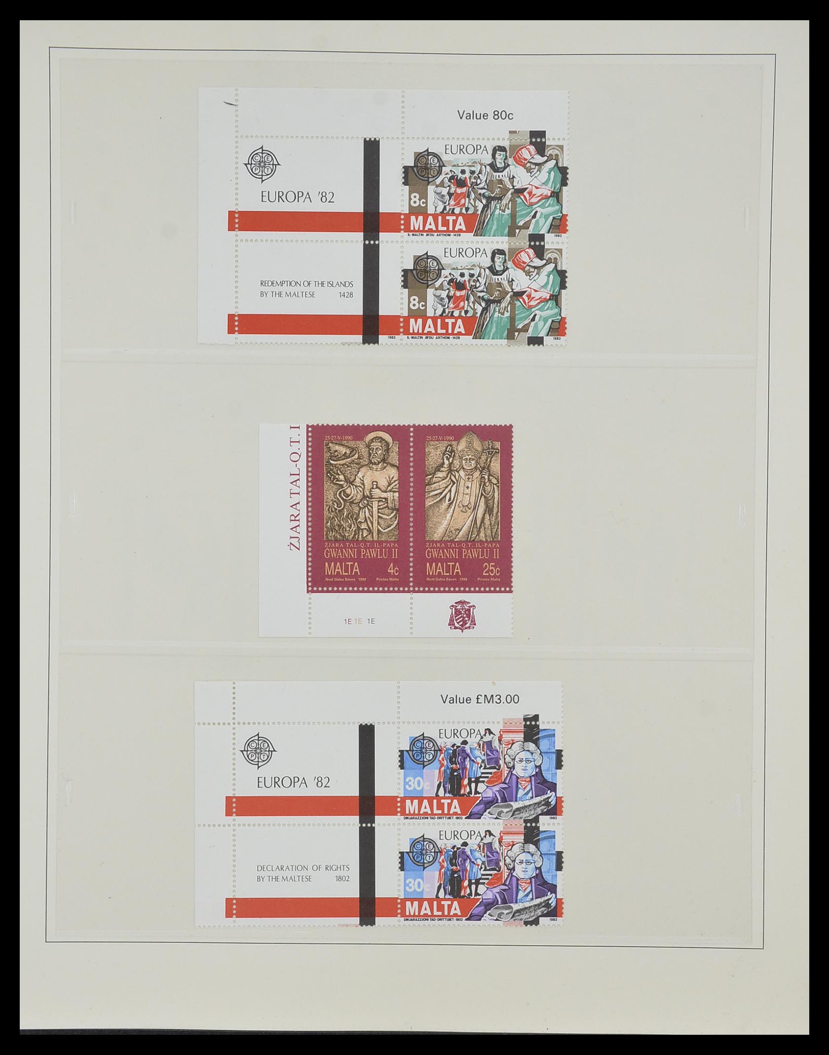 33968 143 - Postzegelverzameling 33968 Malta 1861-2001.