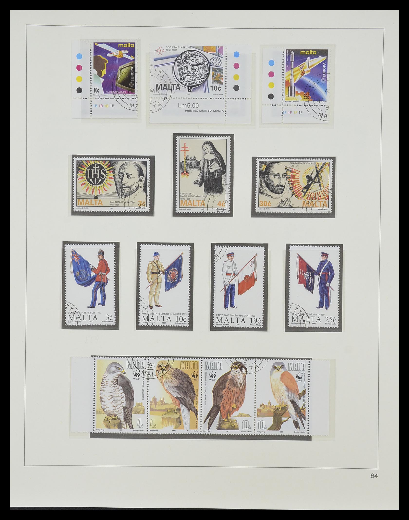 33968 145 - Postzegelverzameling 33968 Malta 1861-2001.