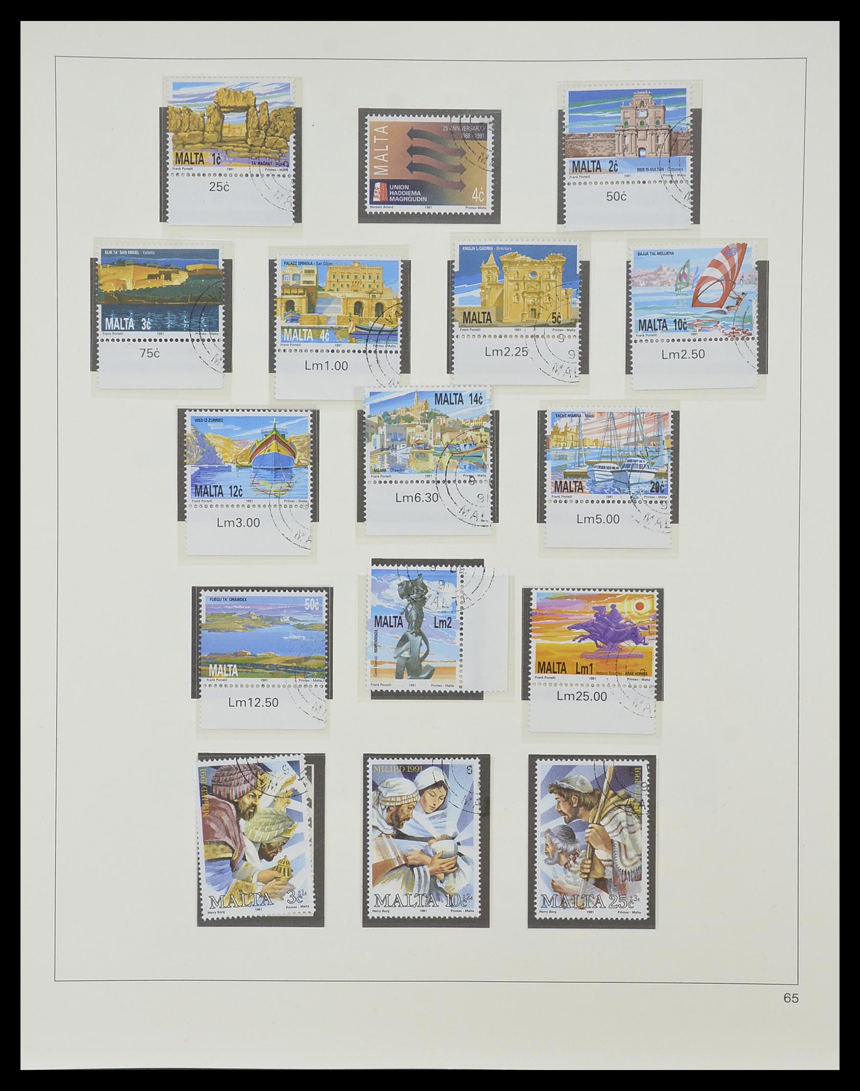 33968 147 - Postzegelverzameling 33968 Malta 1861-2001.