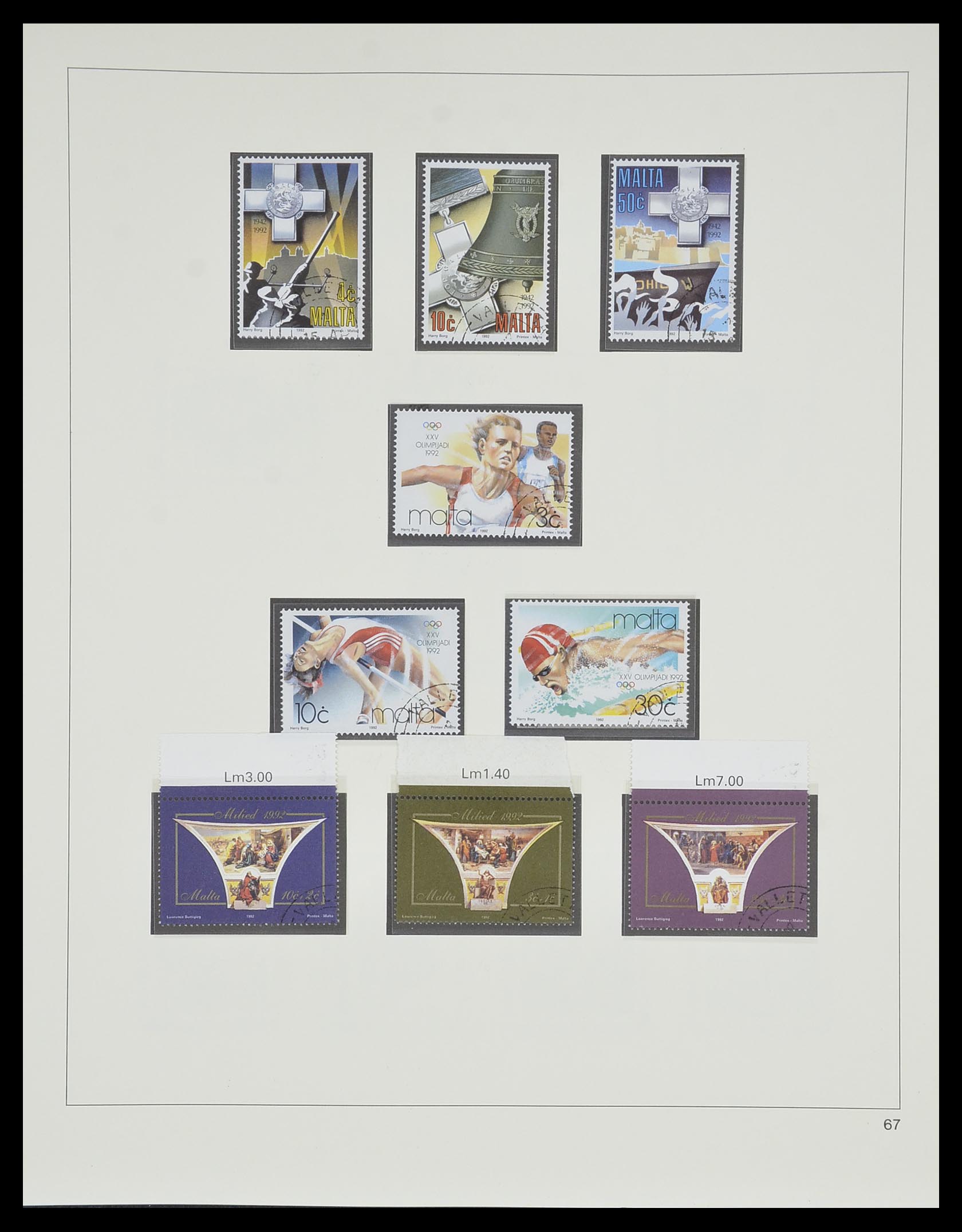 33968 152 - Postzegelverzameling 33968 Malta 1861-2001.