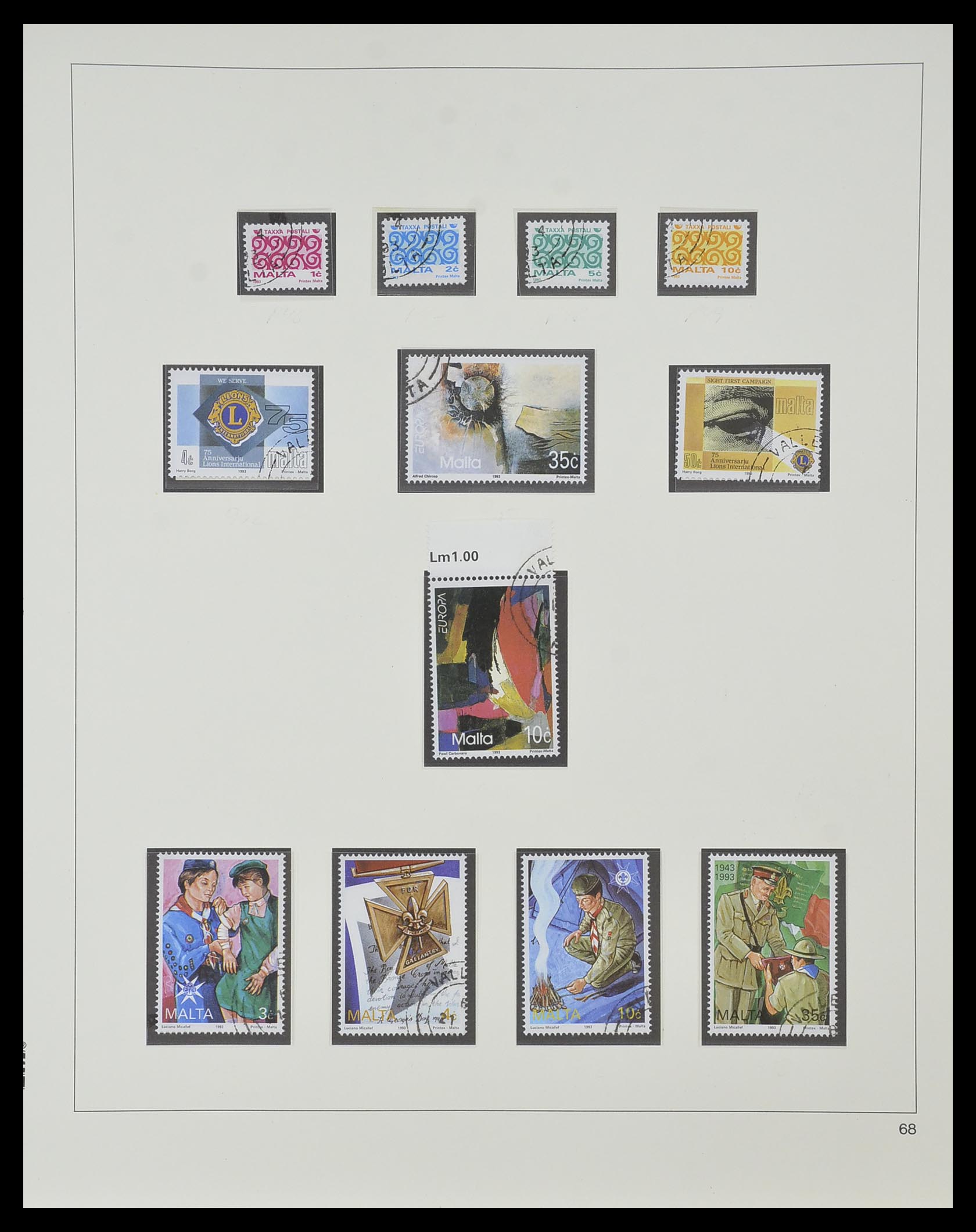33968 154 - Postzegelverzameling 33968 Malta 1861-2001.