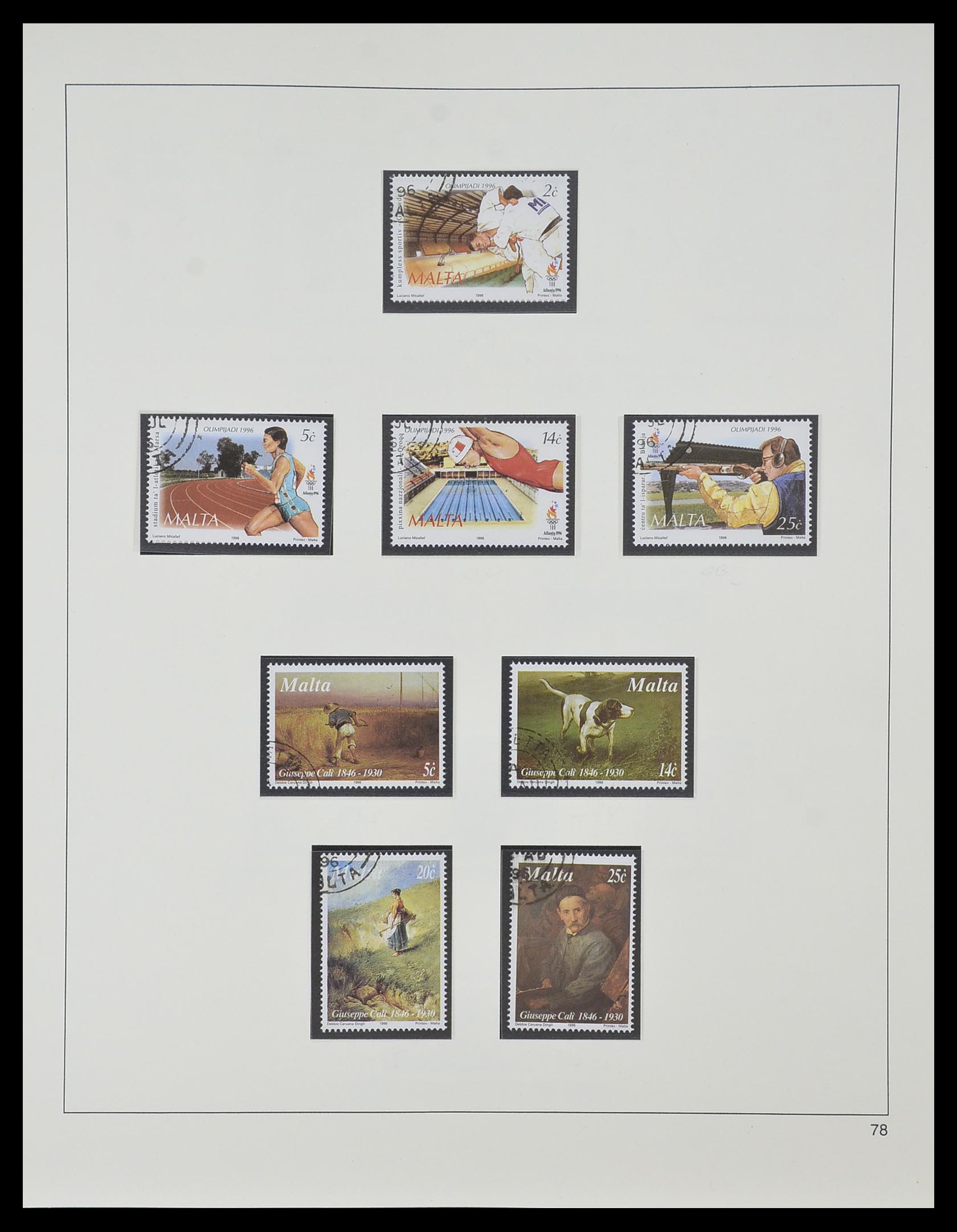33968 174 - Postzegelverzameling 33968 Malta 1861-2001.