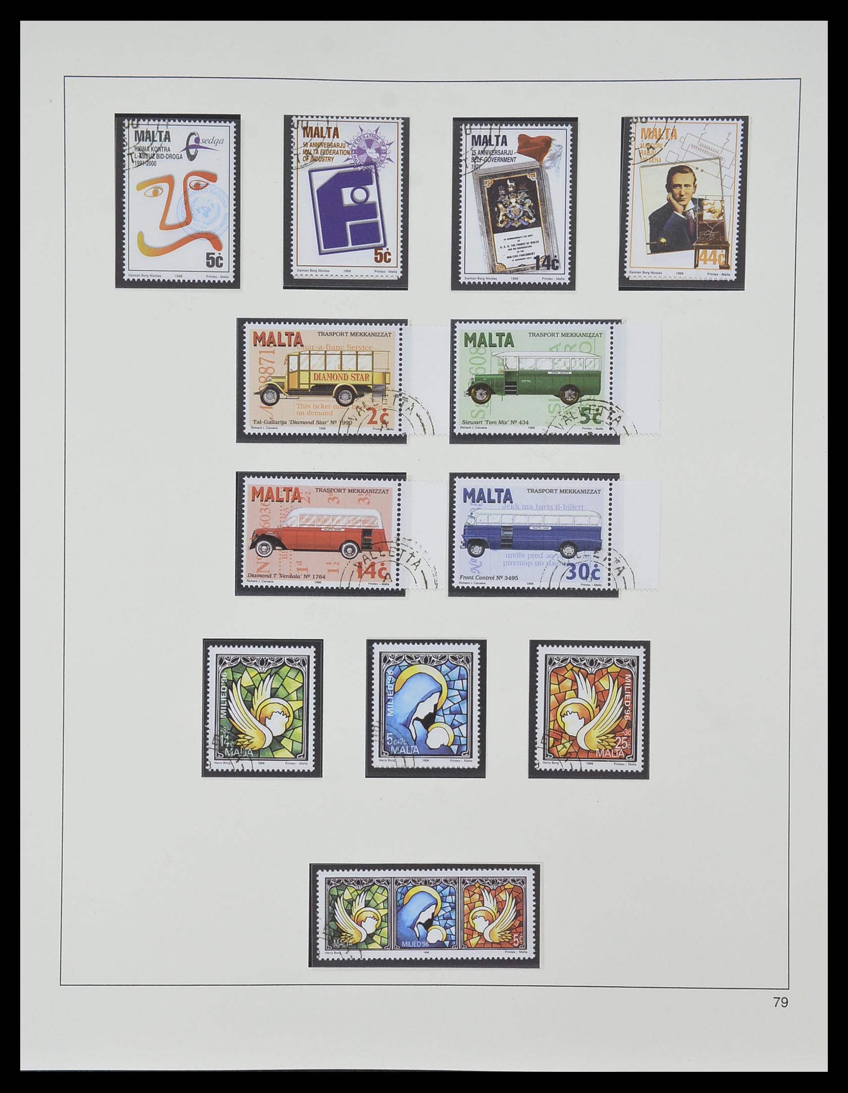 33968 176 - Postzegelverzameling 33968 Malta 1861-2001.