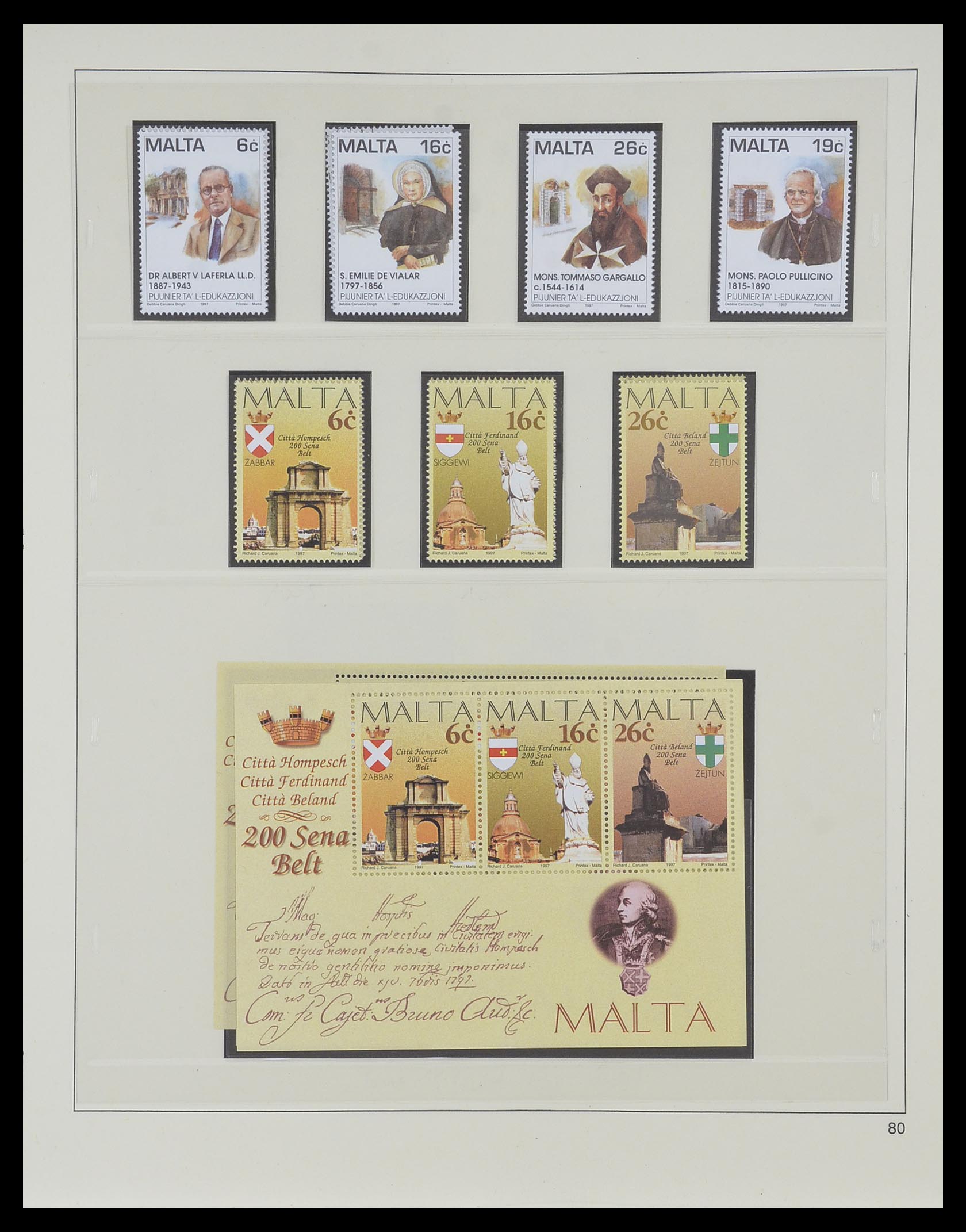 33968 177 - Postzegelverzameling 33968 Malta 1861-2001.