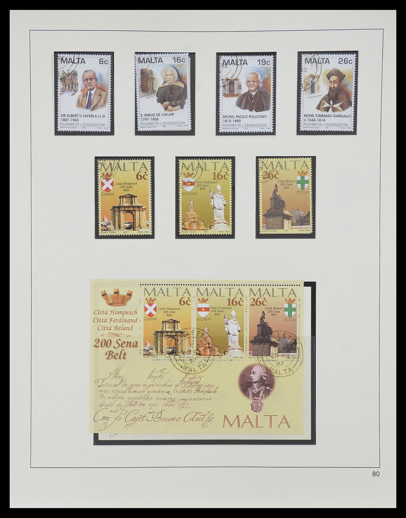 33968 178 - Postzegelverzameling 33968 Malta 1861-2001.