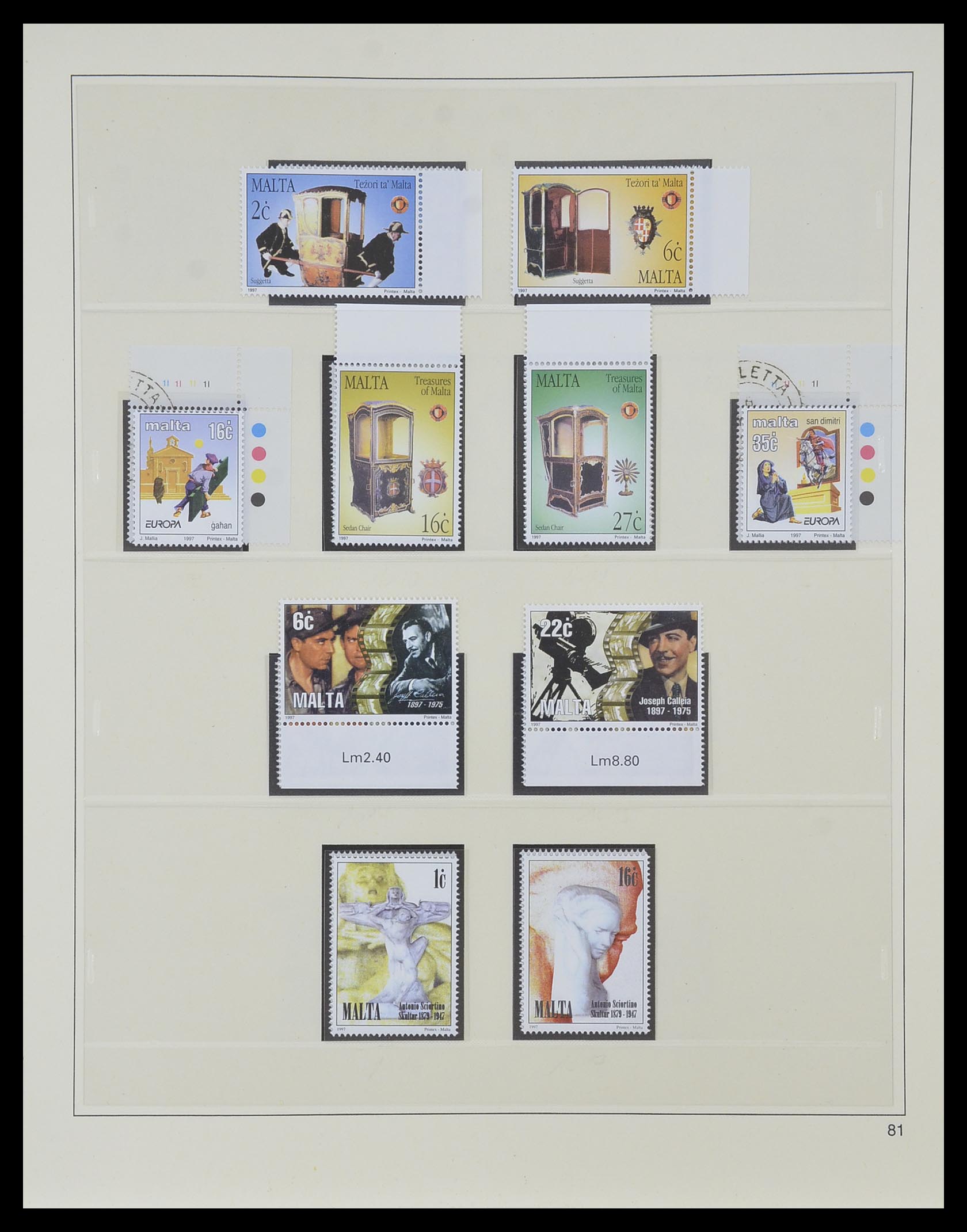33968 179 - Postzegelverzameling 33968 Malta 1861-2001.
