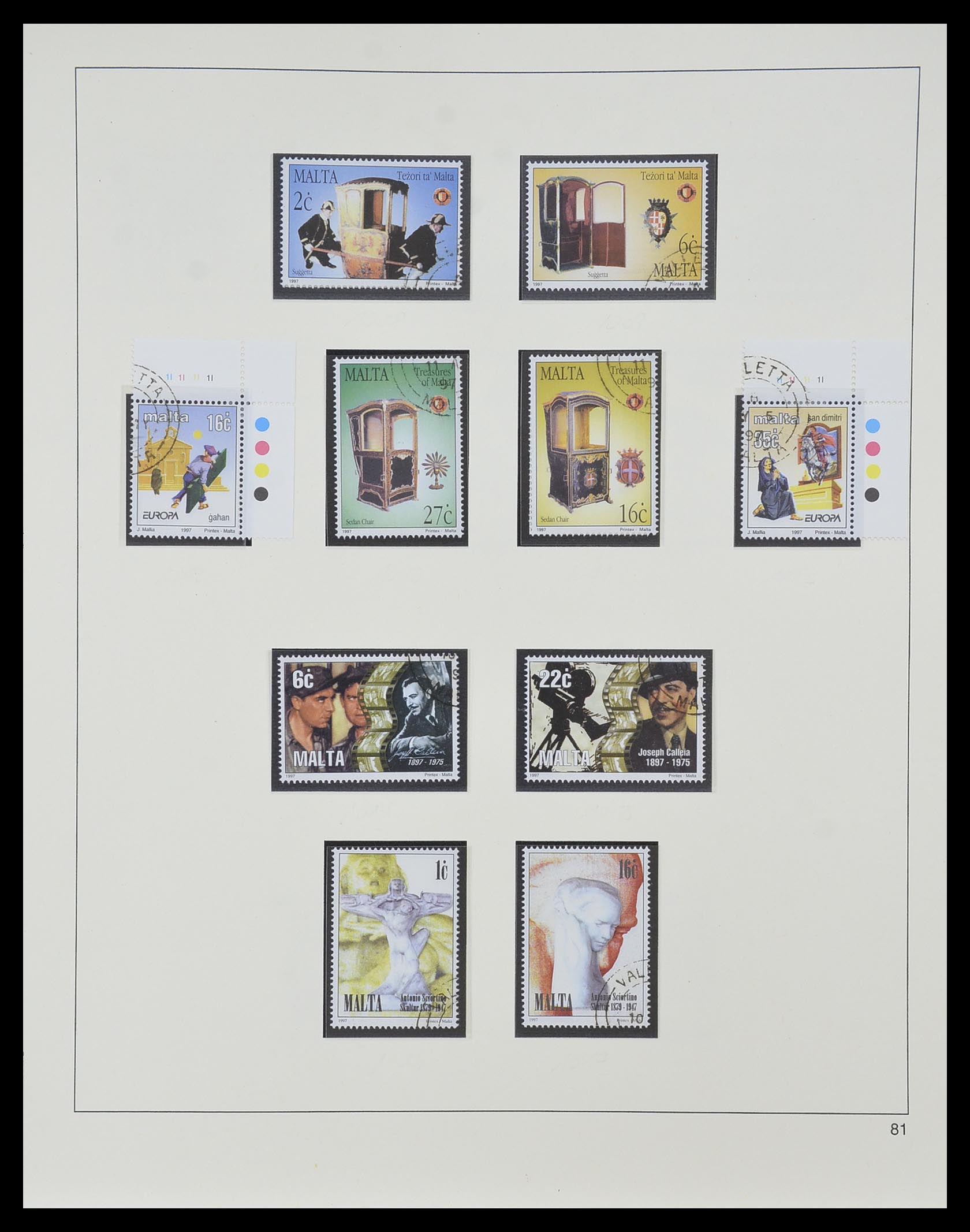 33968 180 - Stamp collection 33968 Malta 1861-2001.