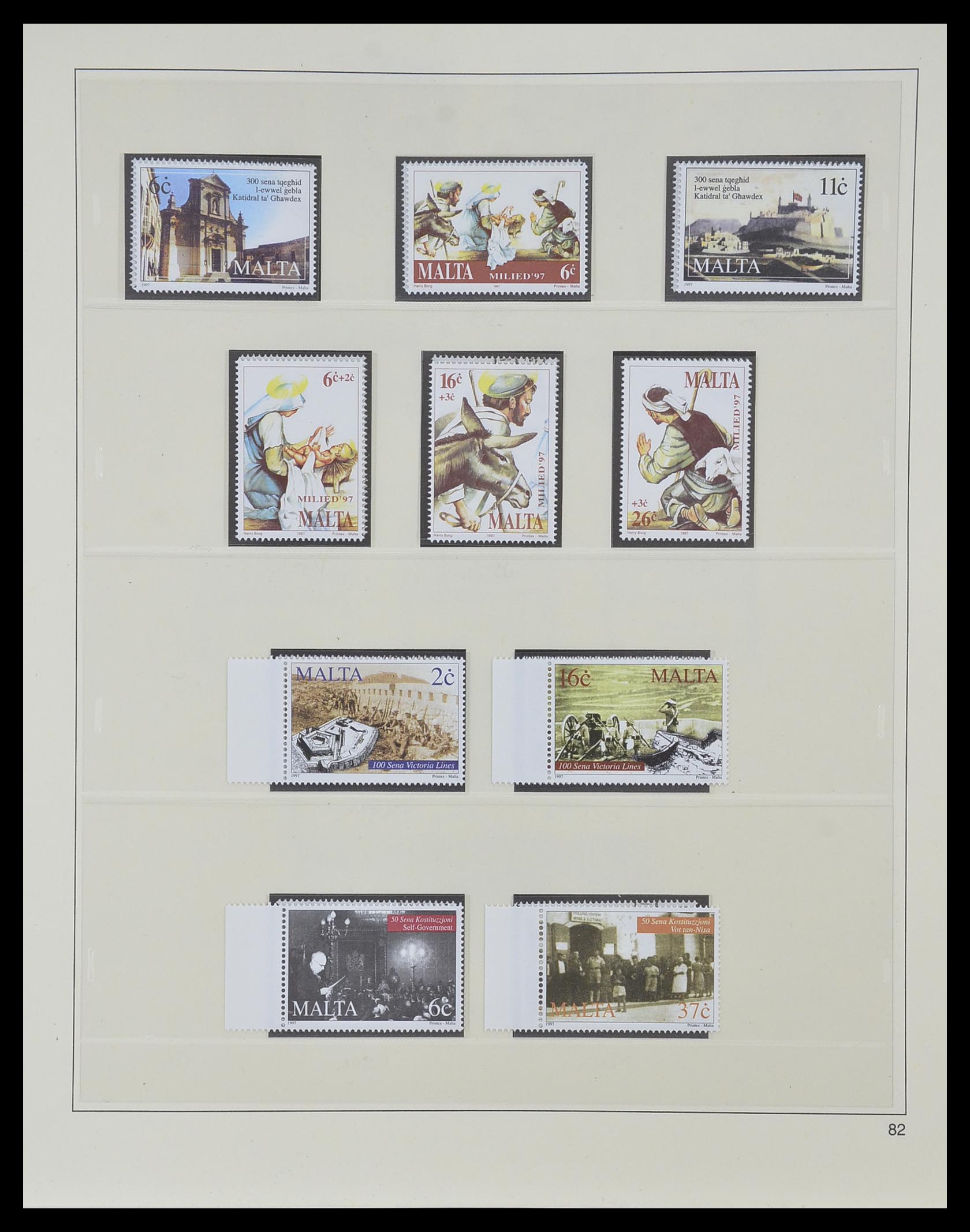 33968 181 - Stamp collection 33968 Malta 1861-2001.