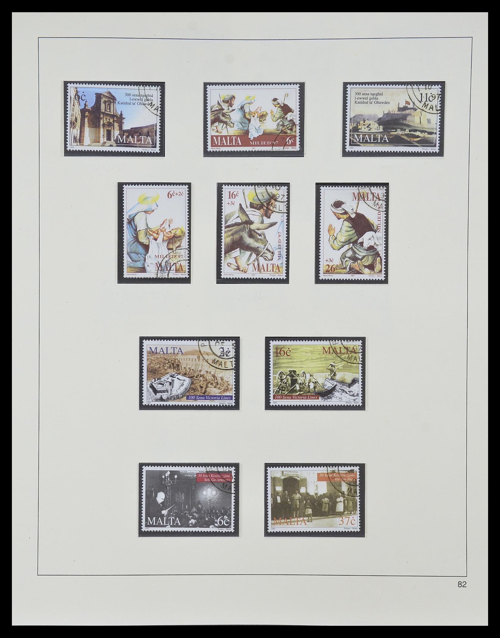33968 182 - Postzegelverzameling 33968 Malta 1861-2001.