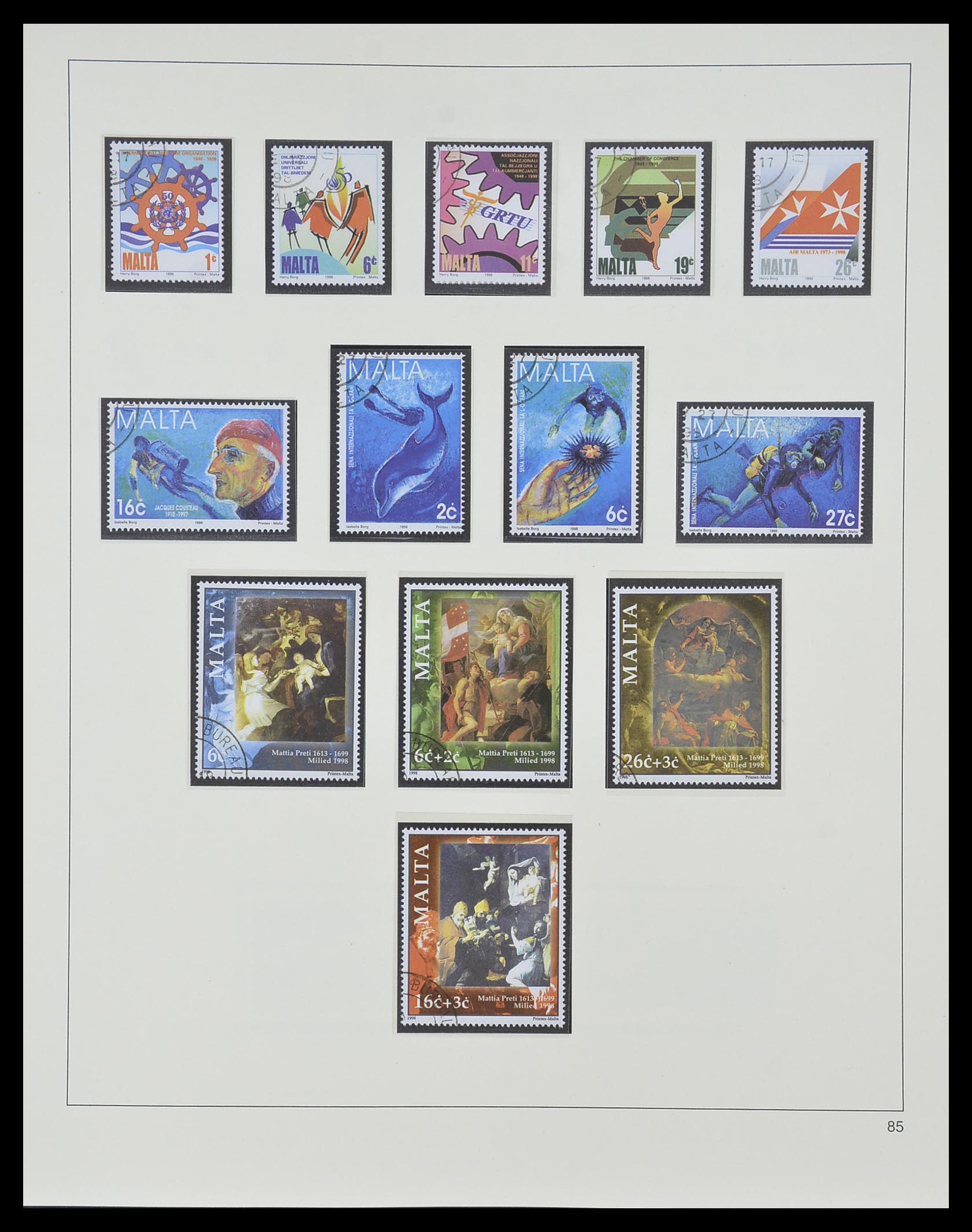 33968 188 - Postzegelverzameling 33968 Malta 1861-2001.