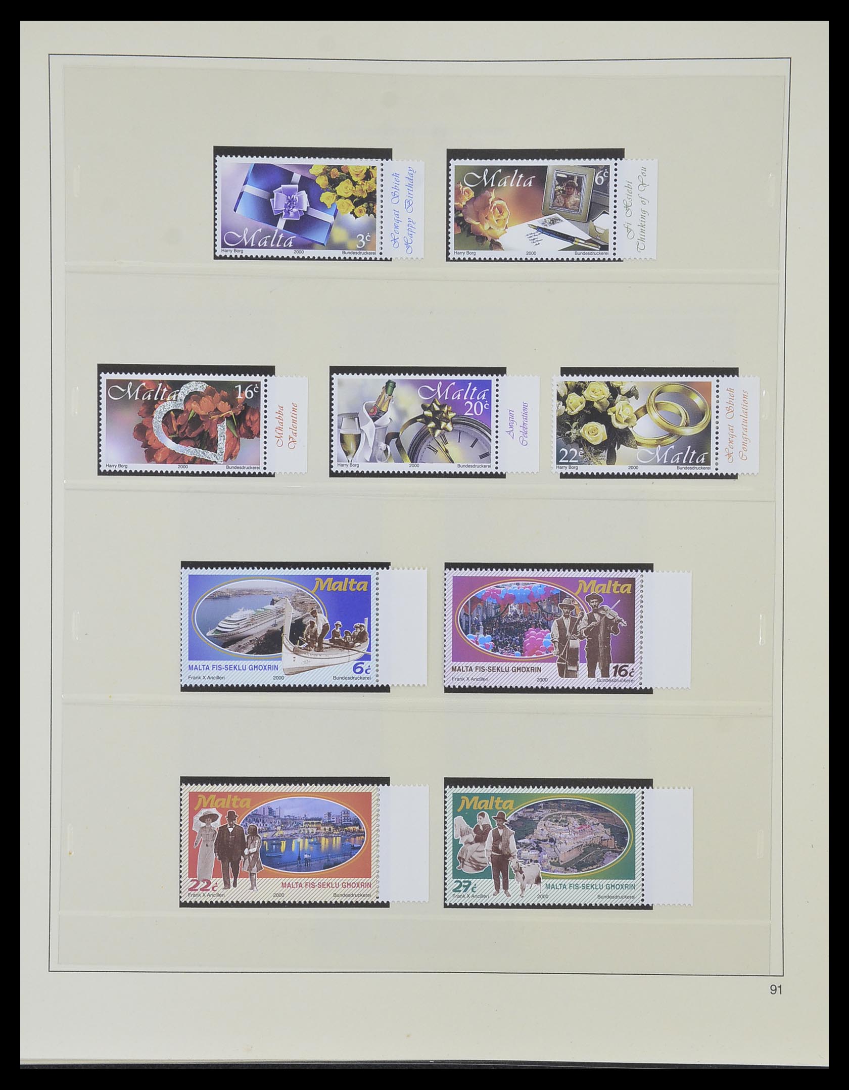 33968 194 - Postzegelverzameling 33968 Malta 1861-2001.
