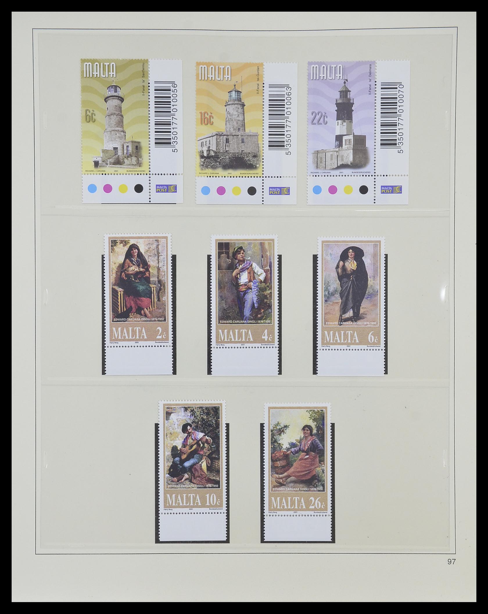 33968 200 - Postzegelverzameling 33968 Malta 1861-2001.