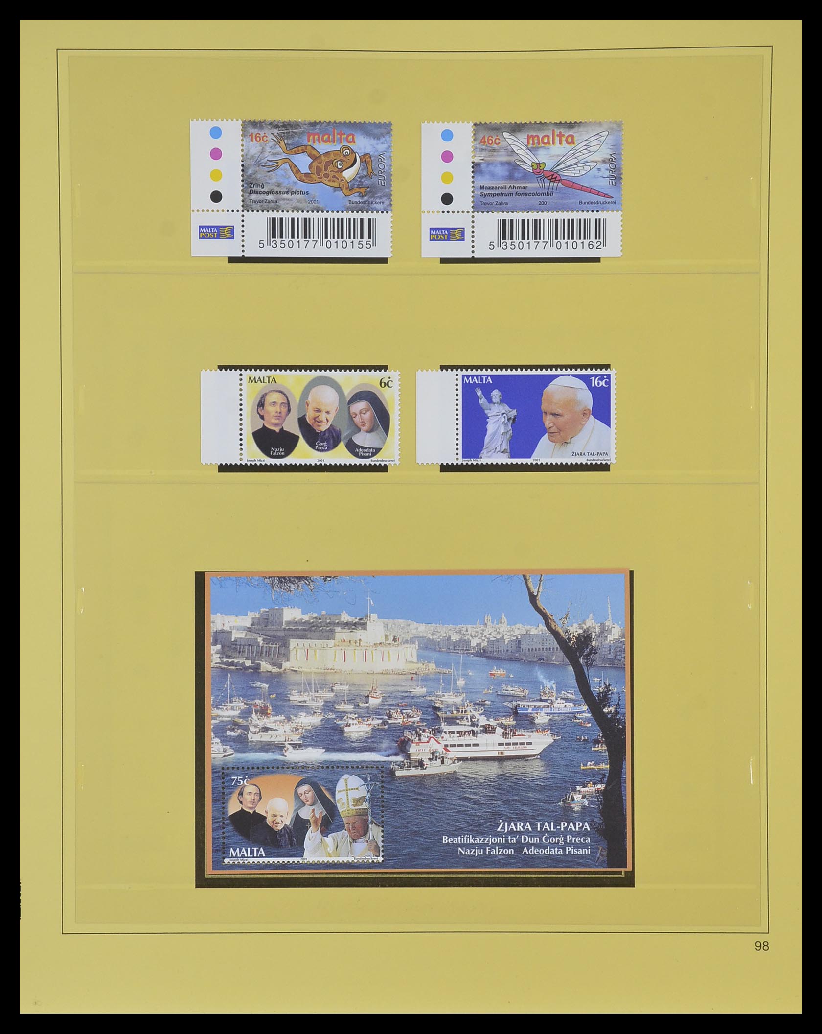 33968 201 - Postzegelverzameling 33968 Malta 1861-2001.