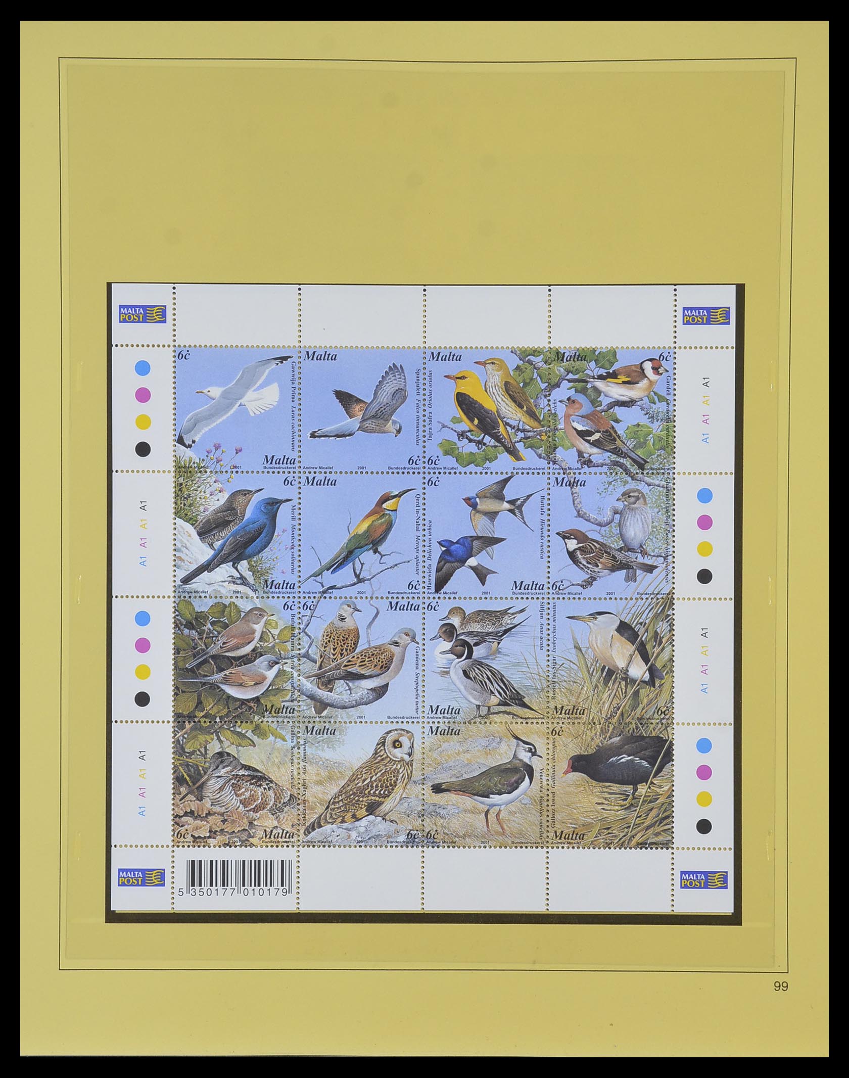 33968 202 - Postzegelverzameling 33968 Malta 1861-2001.