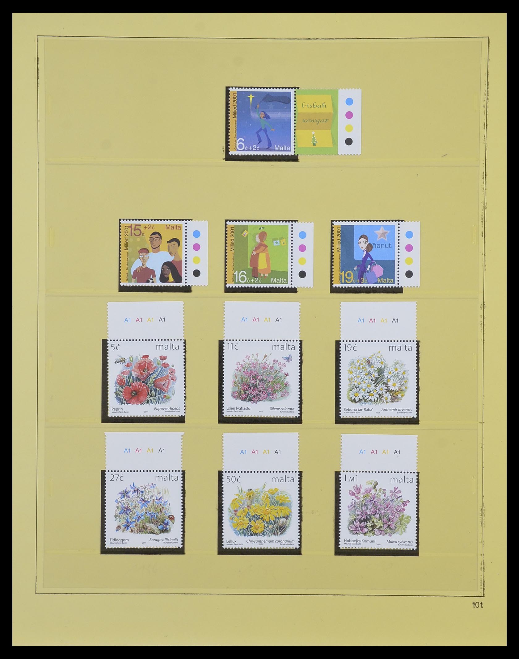 33968 204 - Postzegelverzameling 33968 Malta 1861-2001.