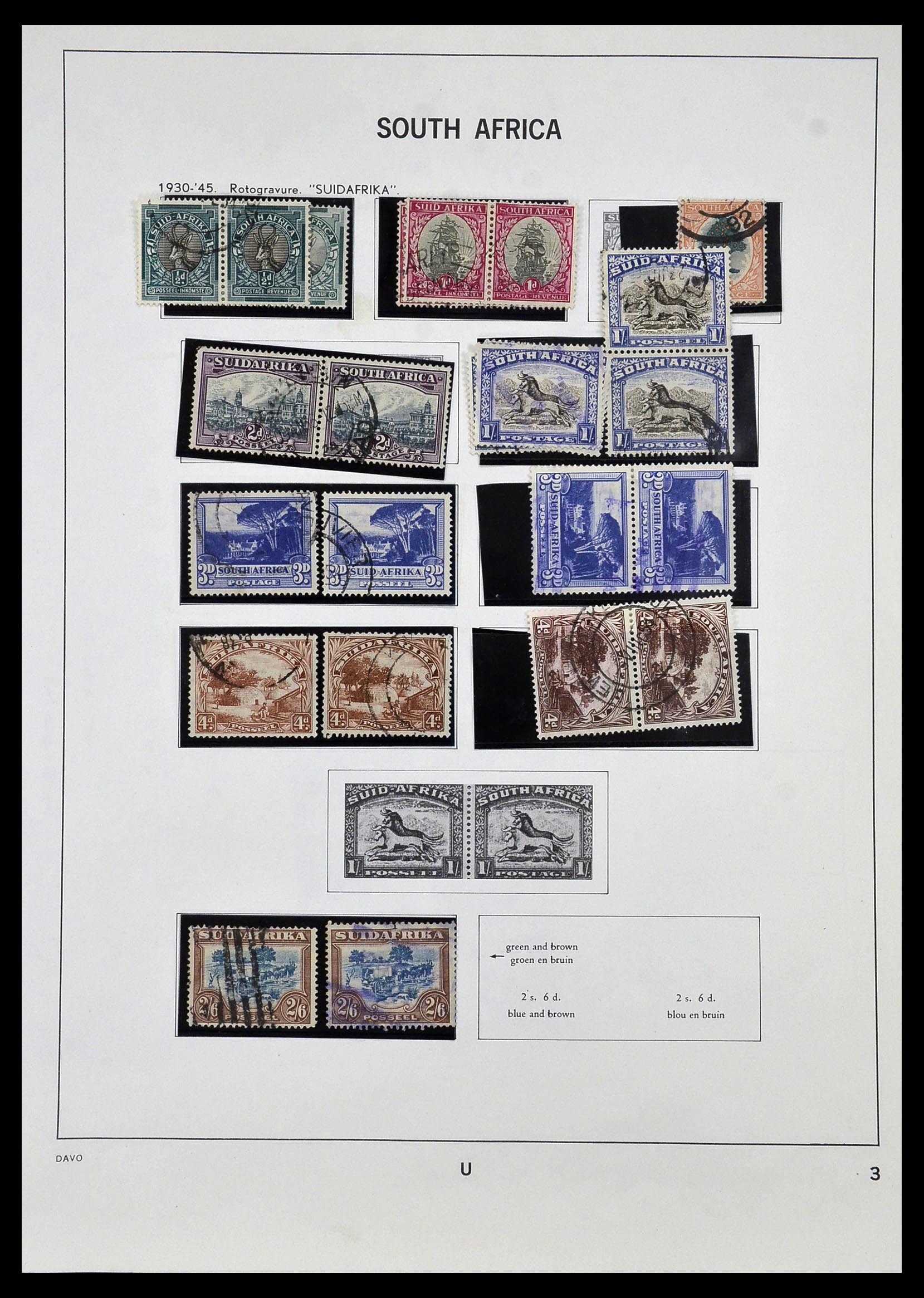33969 003 - Postzegelverzameling 33969 Zuid Afrika 1910-1997.