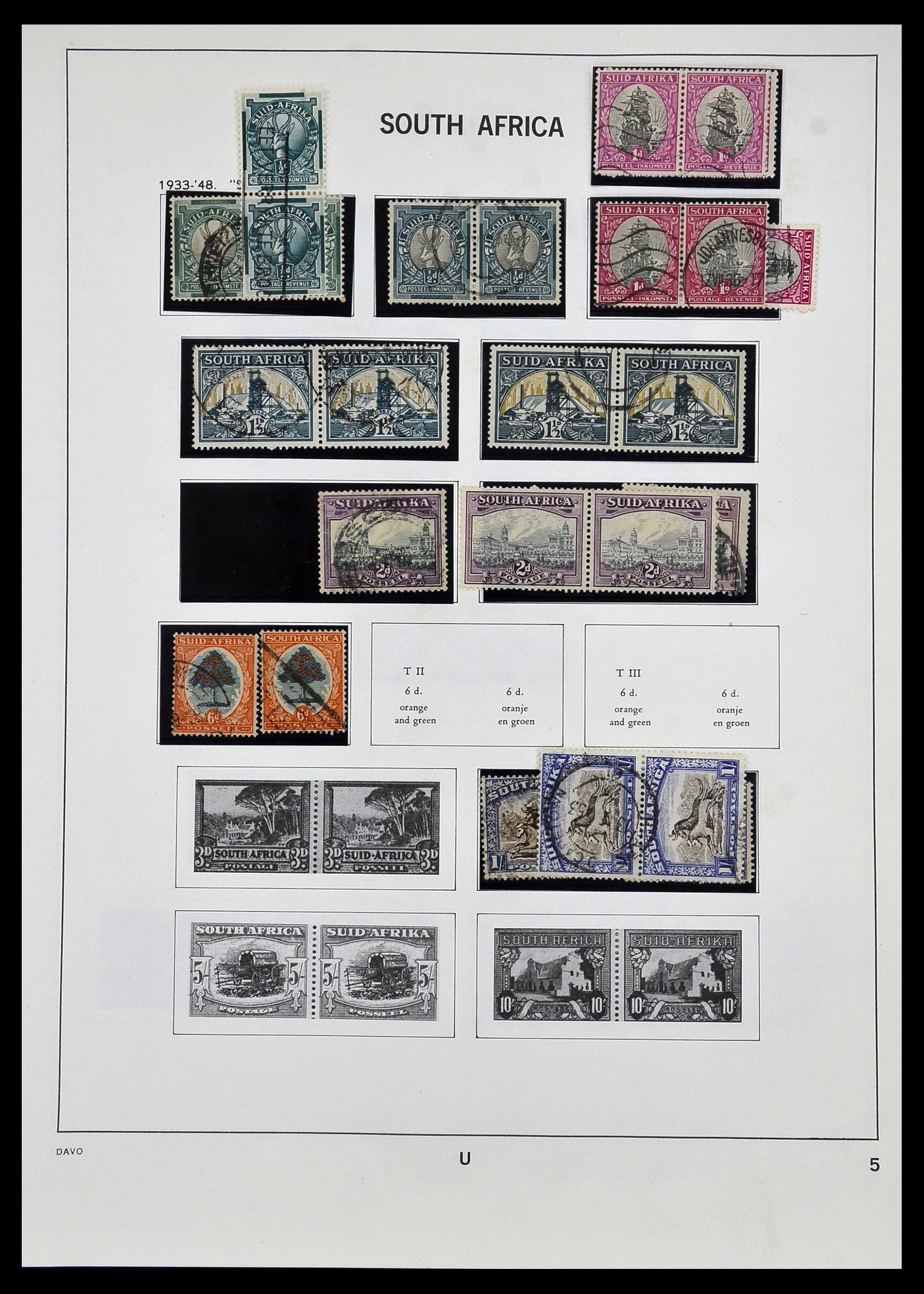 33969 006 - Postzegelverzameling 33969 Zuid Afrika 1910-1997.