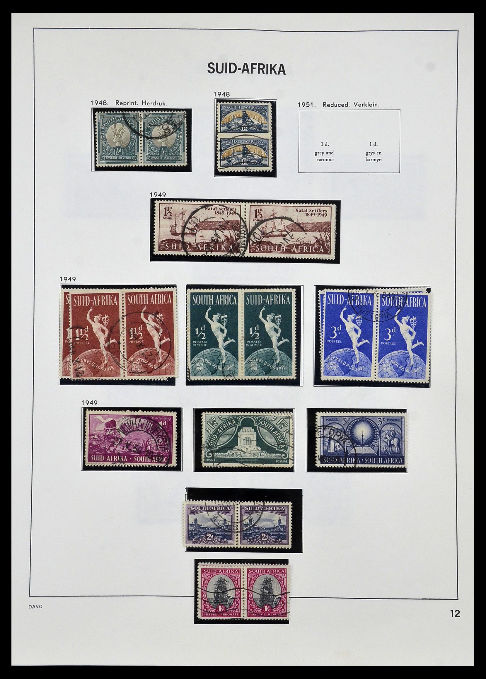 33969 013 - Postzegelverzameling 33969 Zuid Afrika 1910-1997.