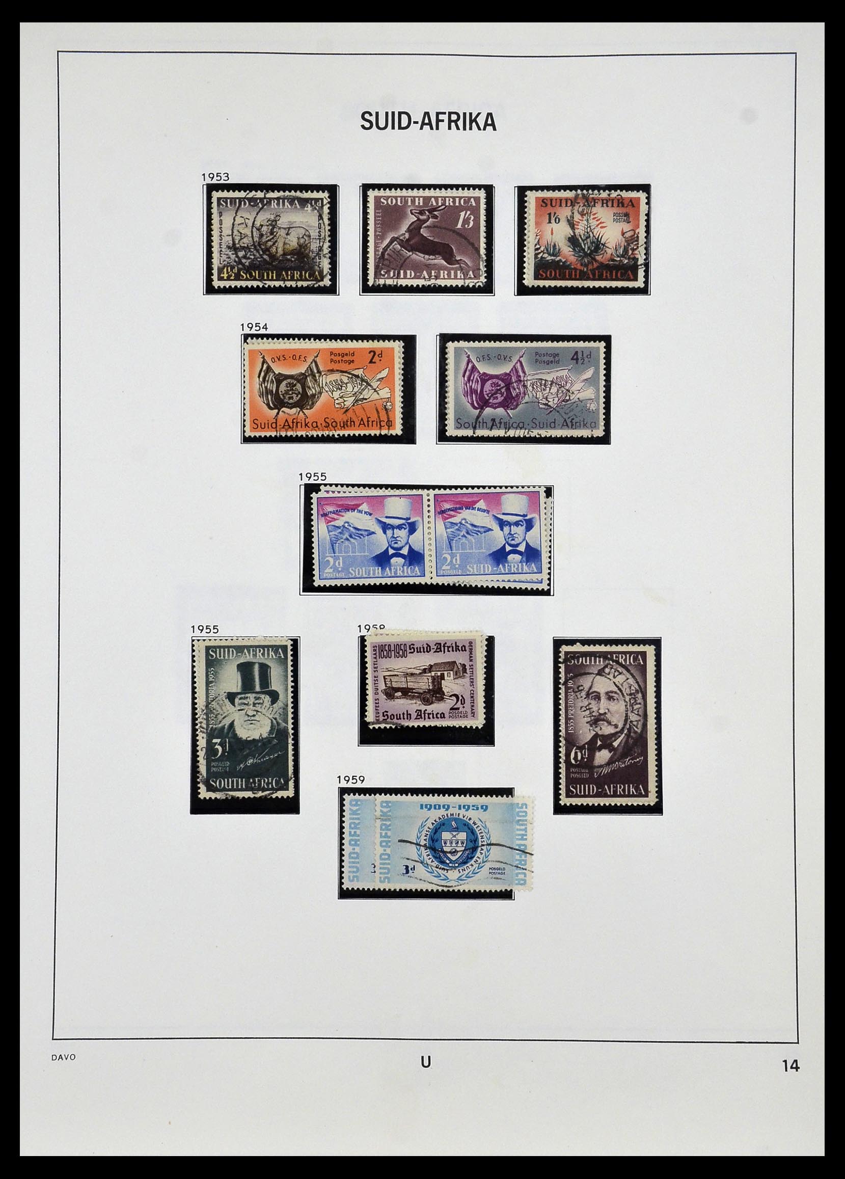 33969 015 - Postzegelverzameling 33969 Zuid Afrika 1910-1997.