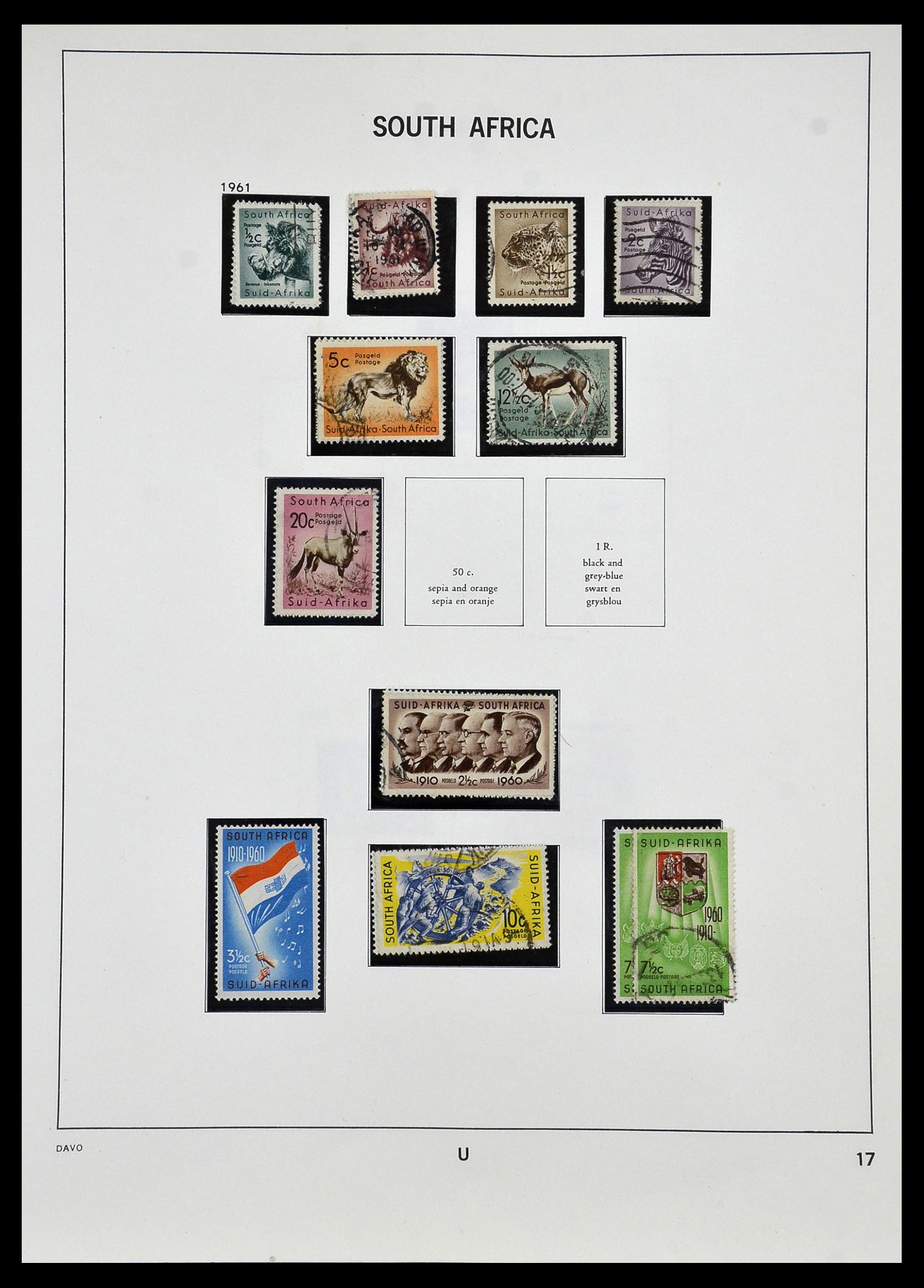 33969 018 - Postzegelverzameling 33969 Zuid Afrika 1910-1997.