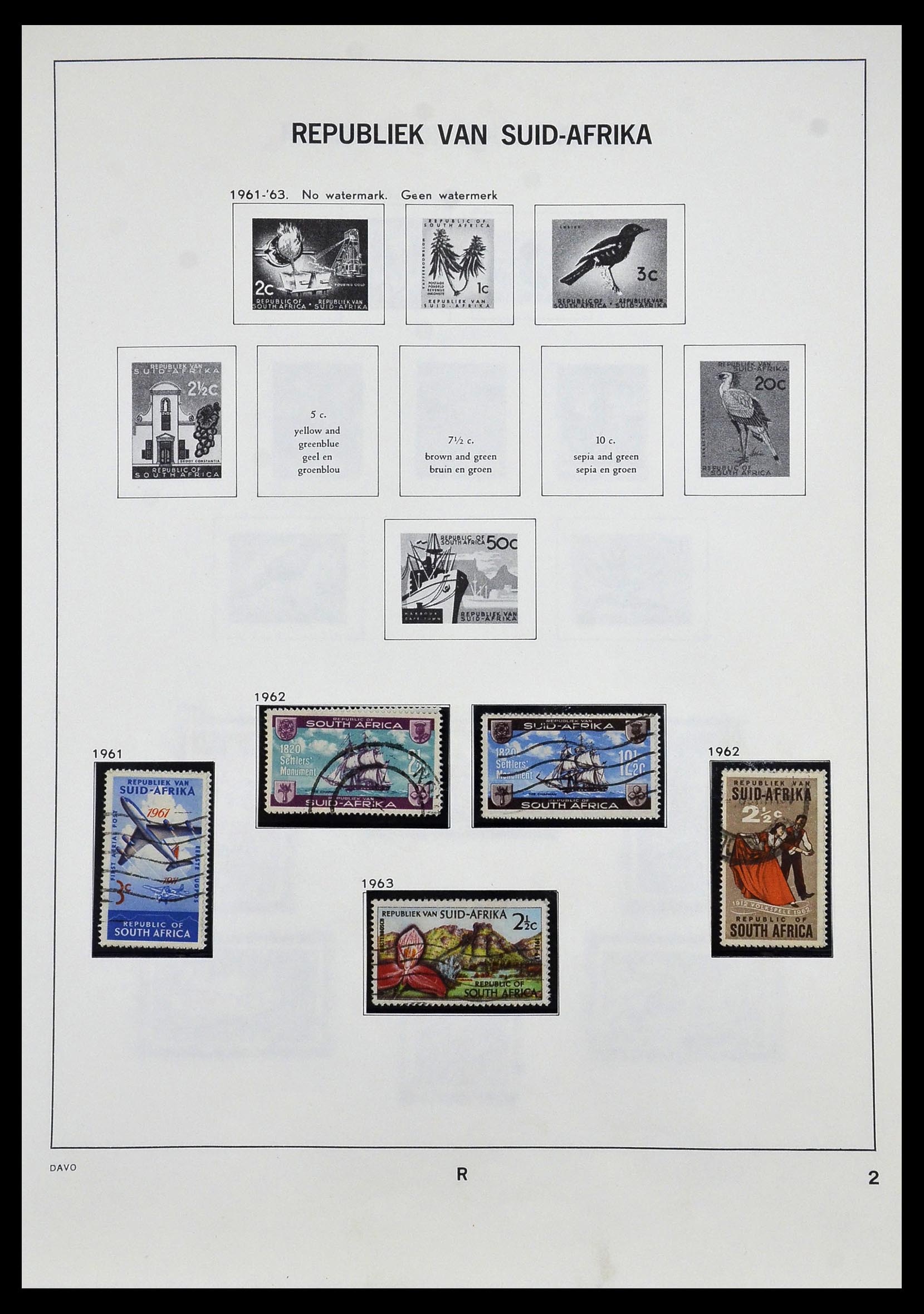 33969 023 - Postzegelverzameling 33969 Zuid Afrika 1910-1997.