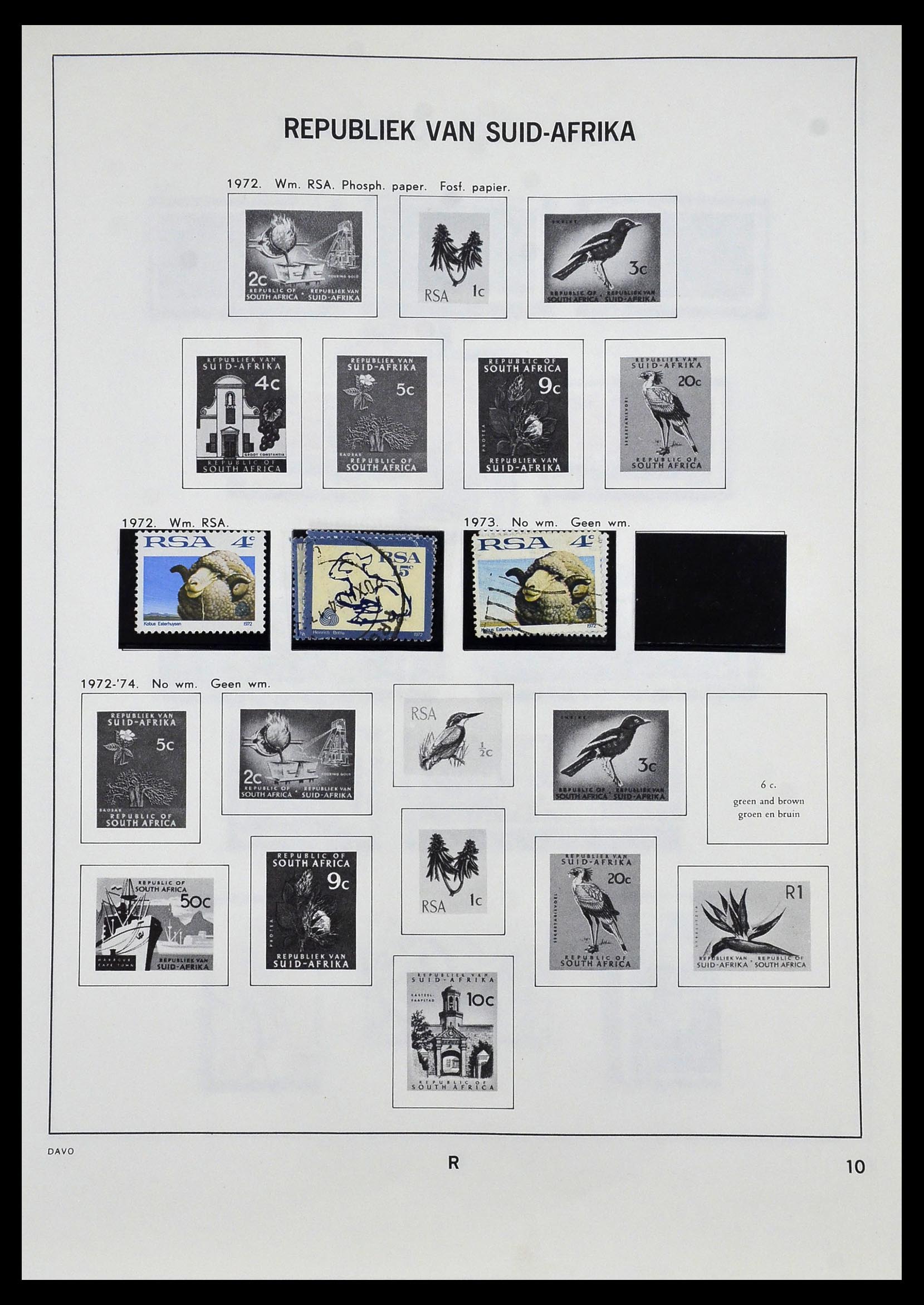 33969 031 - Postzegelverzameling 33969 Zuid Afrika 1910-1997.