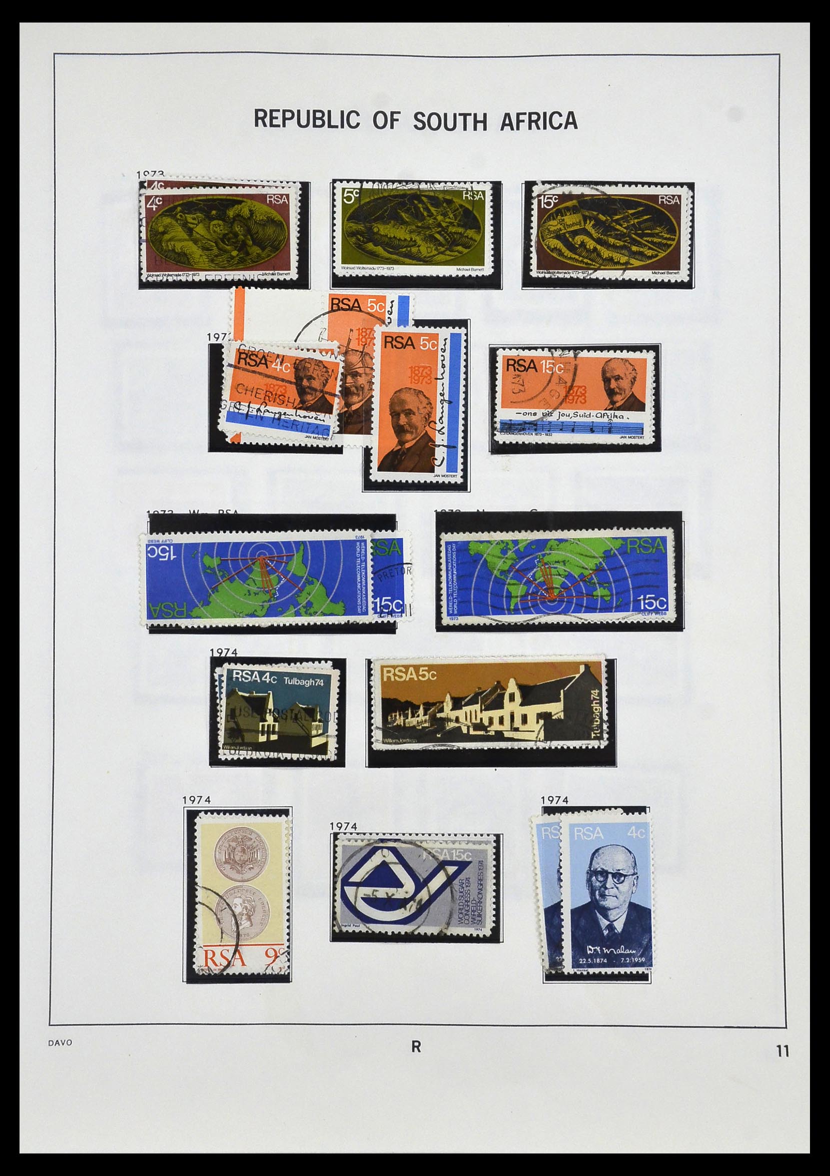 33969 032 - Postzegelverzameling 33969 Zuid Afrika 1910-1997.