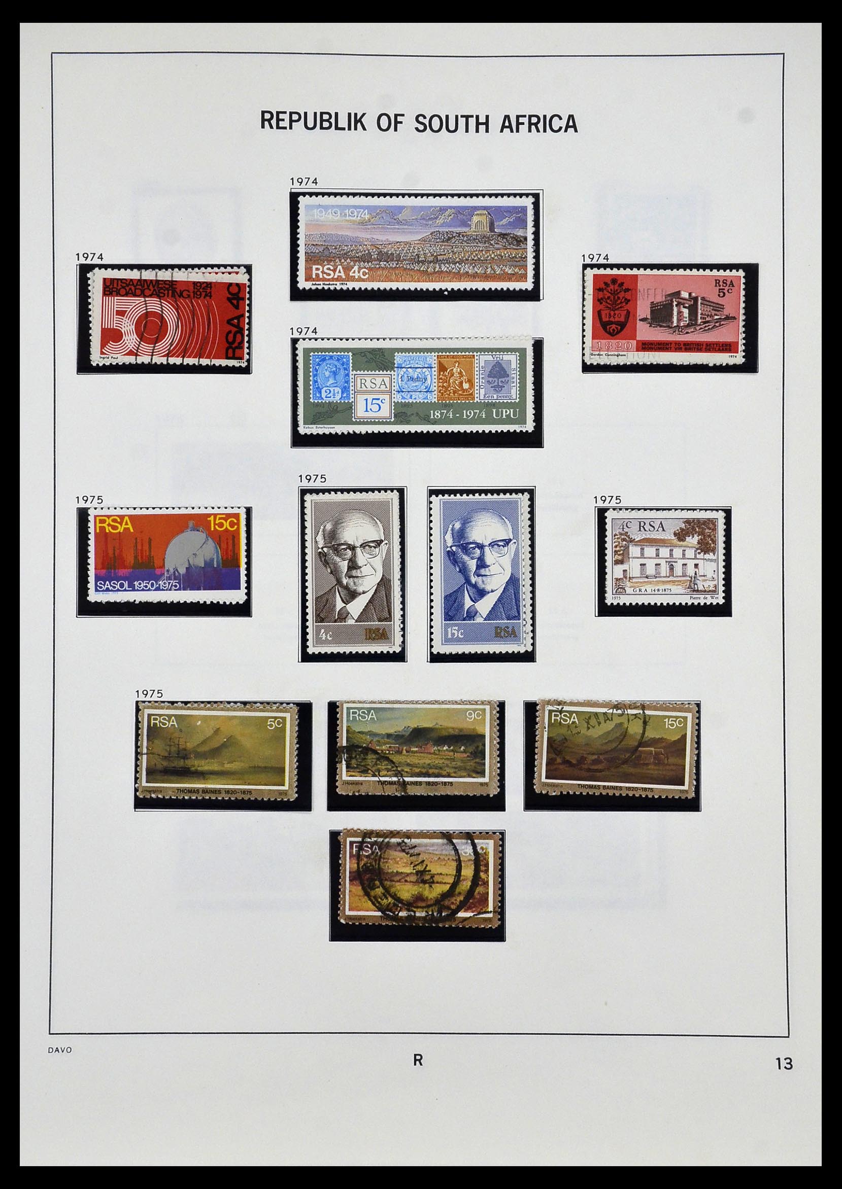 33969 034 - Postzegelverzameling 33969 Zuid Afrika 1910-1997.