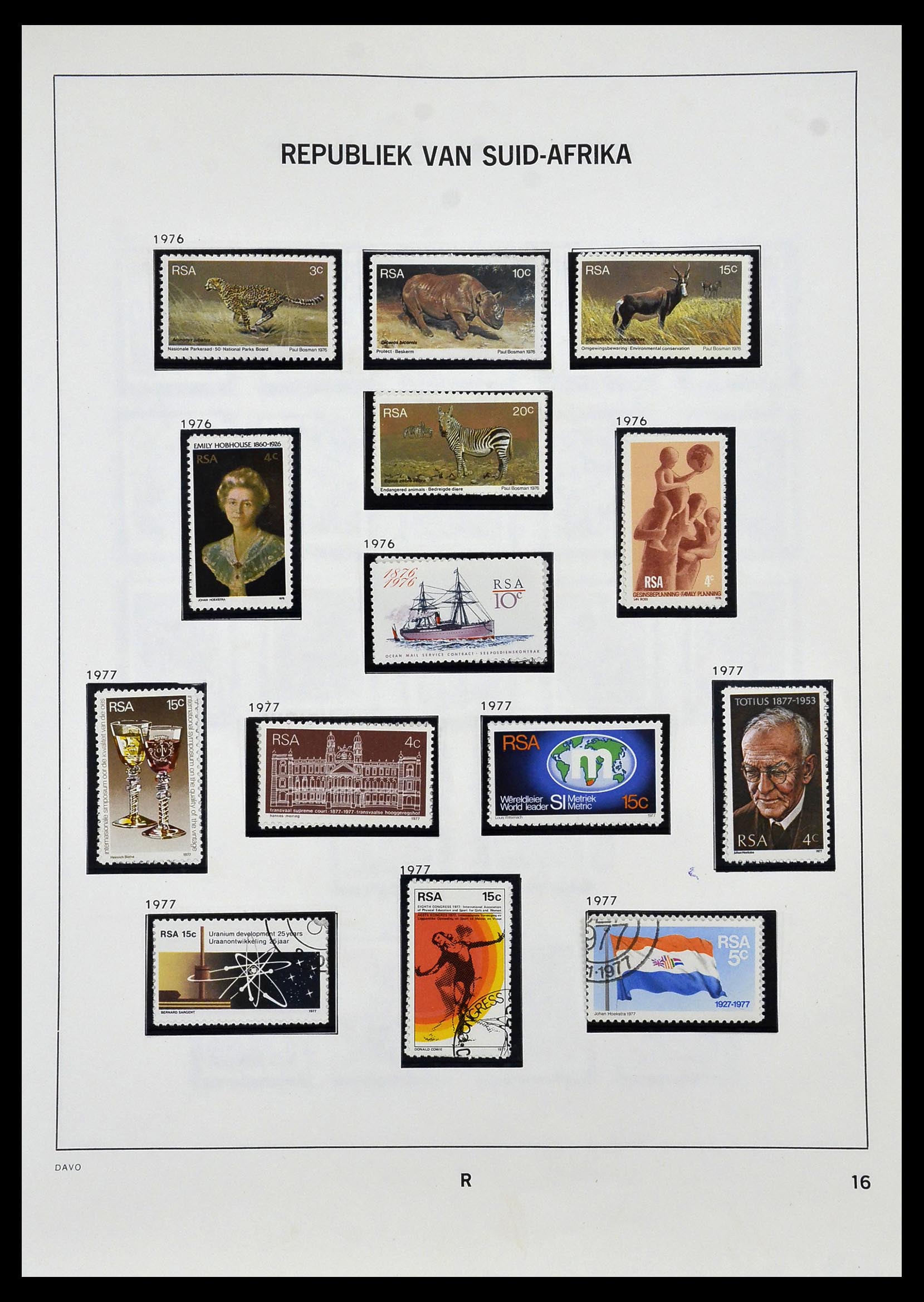 33969 037 - Postzegelverzameling 33969 Zuid Afrika 1910-1997.