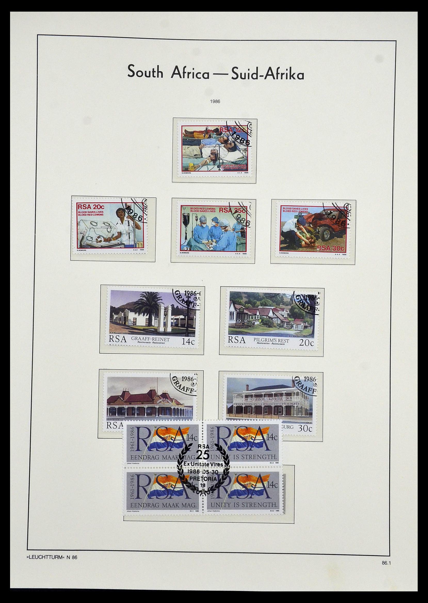33969 080 - Postzegelverzameling 33969 Zuid Afrika 1910-1997.