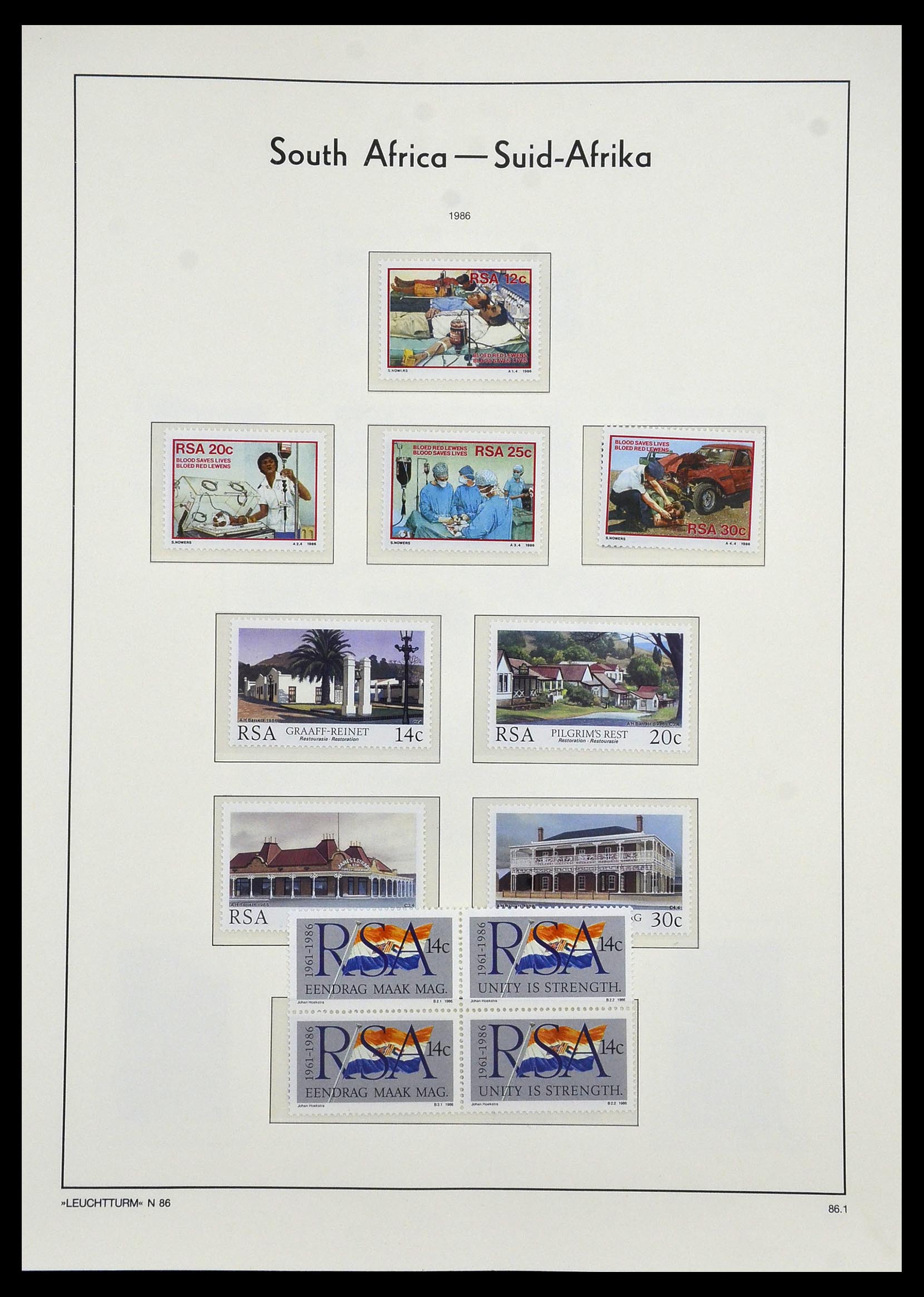33969 081 - Postzegelverzameling 33969 Zuid Afrika 1910-1997.